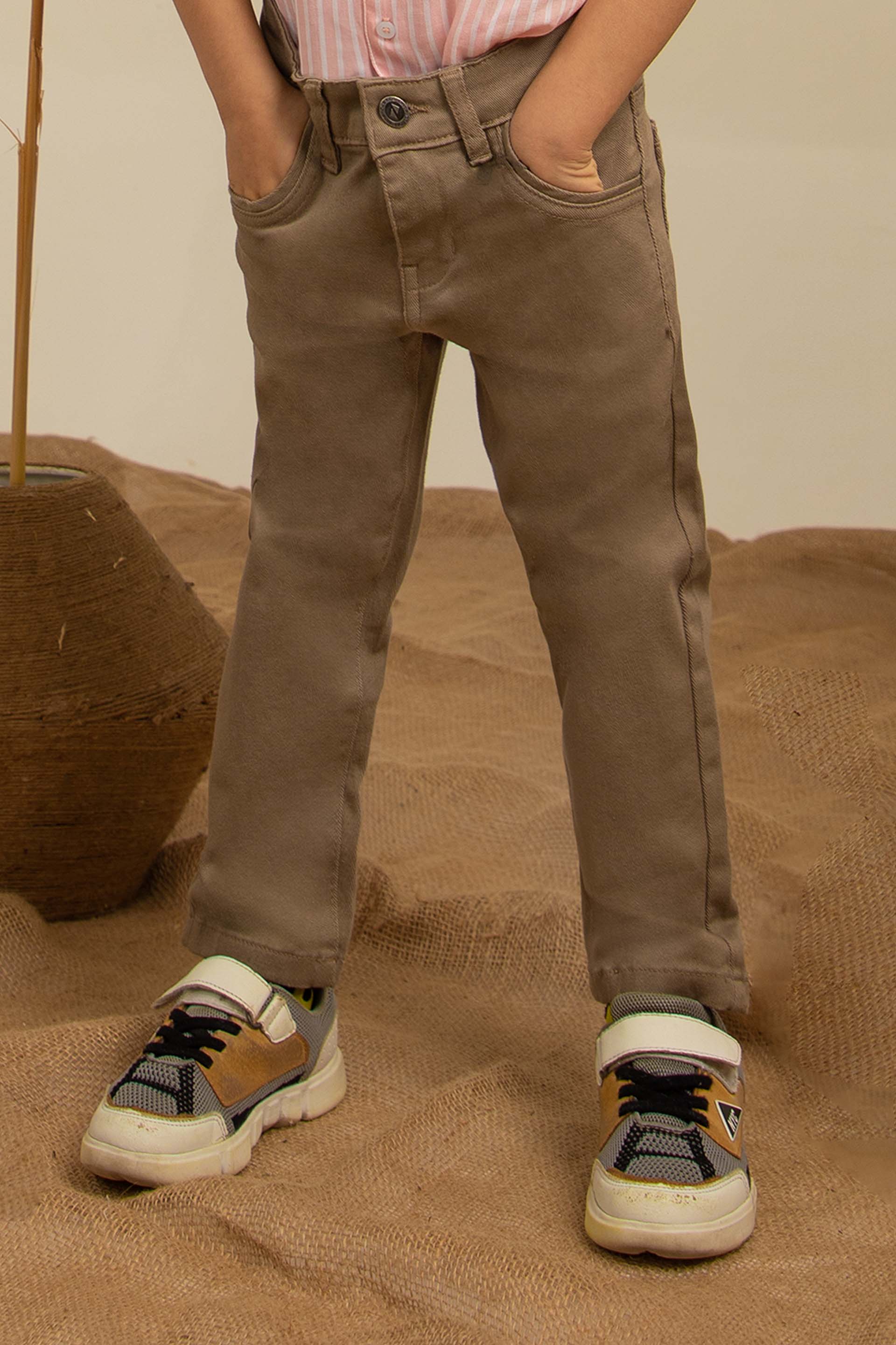 5-Pocket Pants Khaki - Image 3