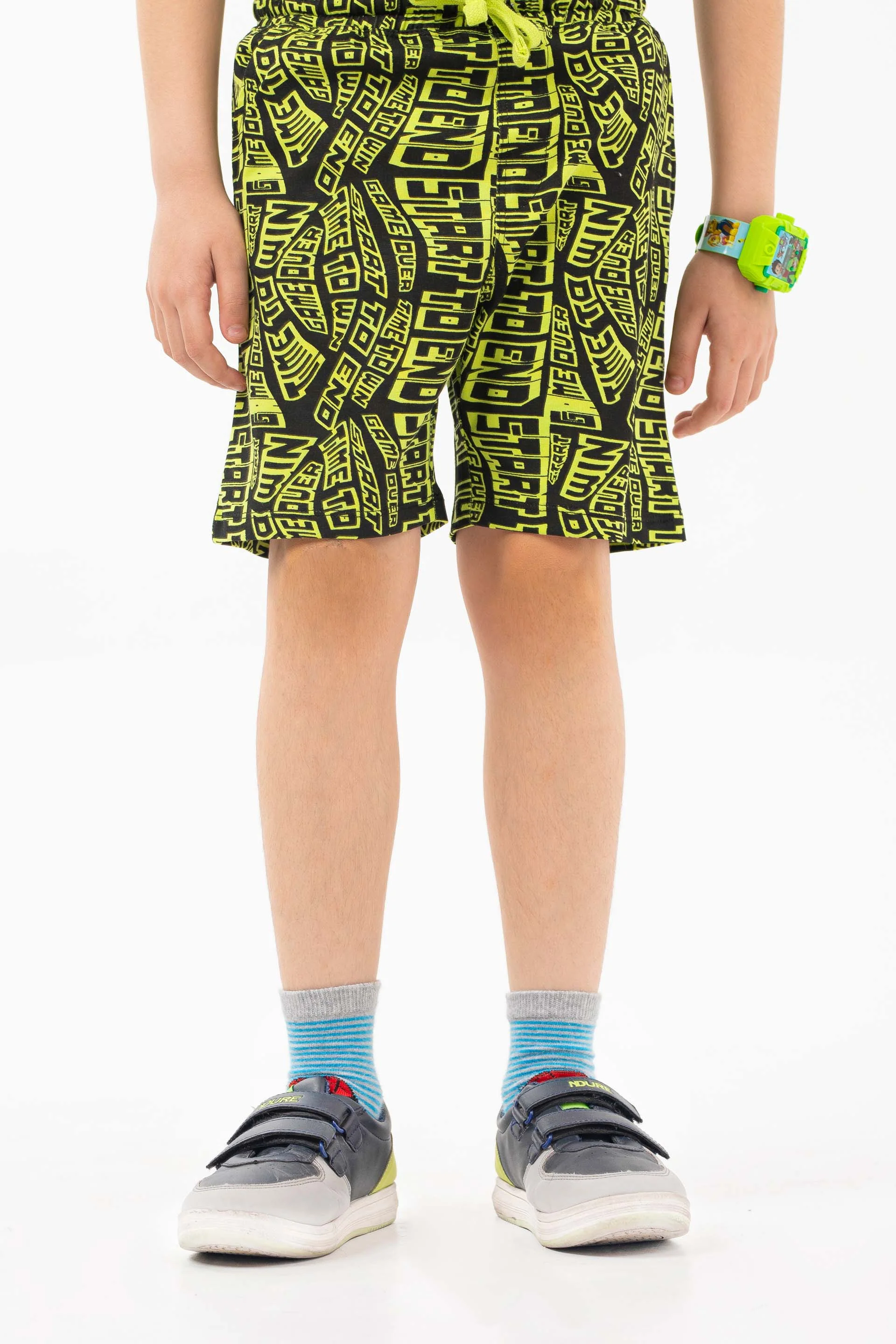 Printed Shorts Blue/Green - Image 2