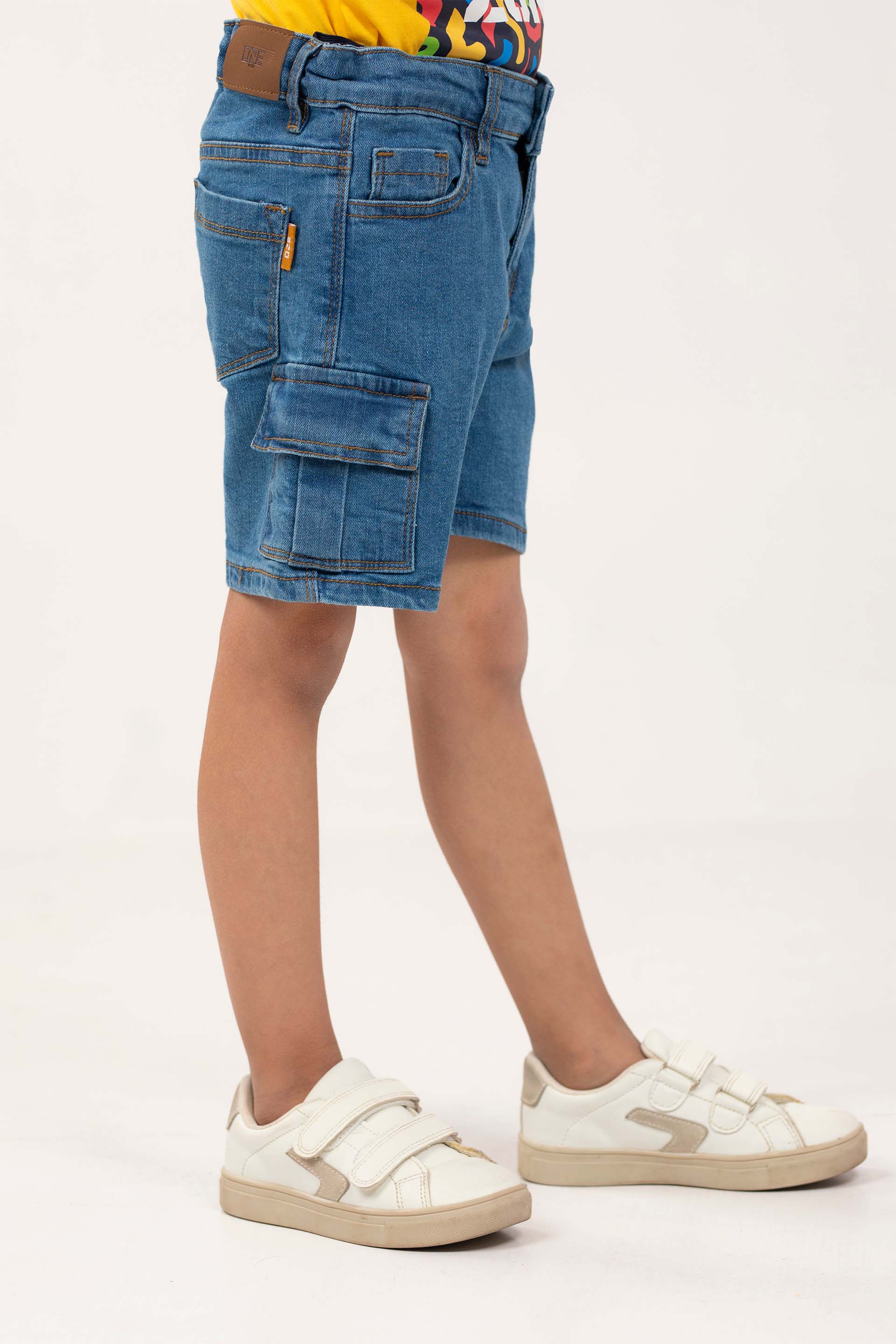Embroidered Denim Shorts - Image 2