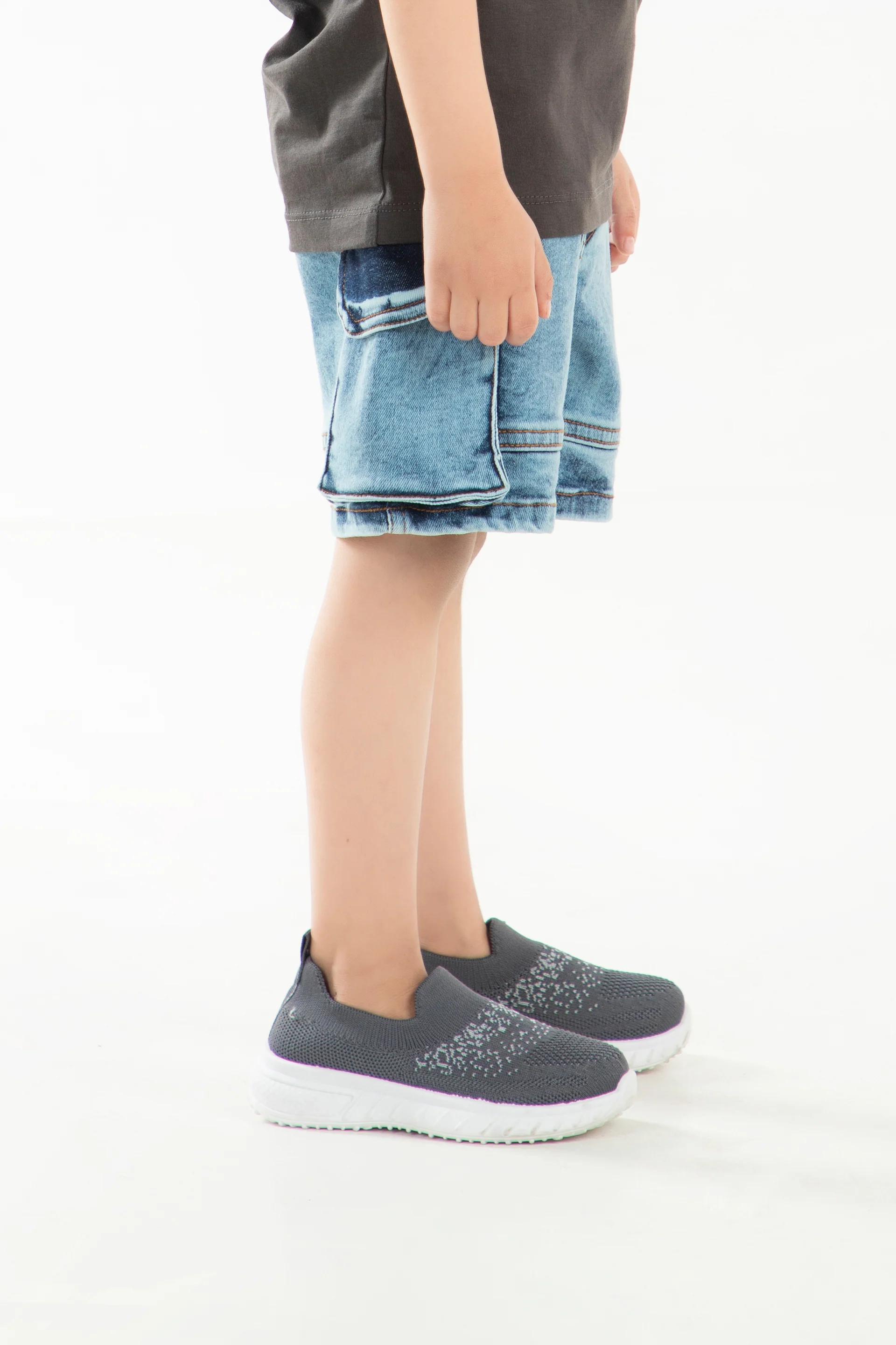 Denim Cargo Shorts - Image 2