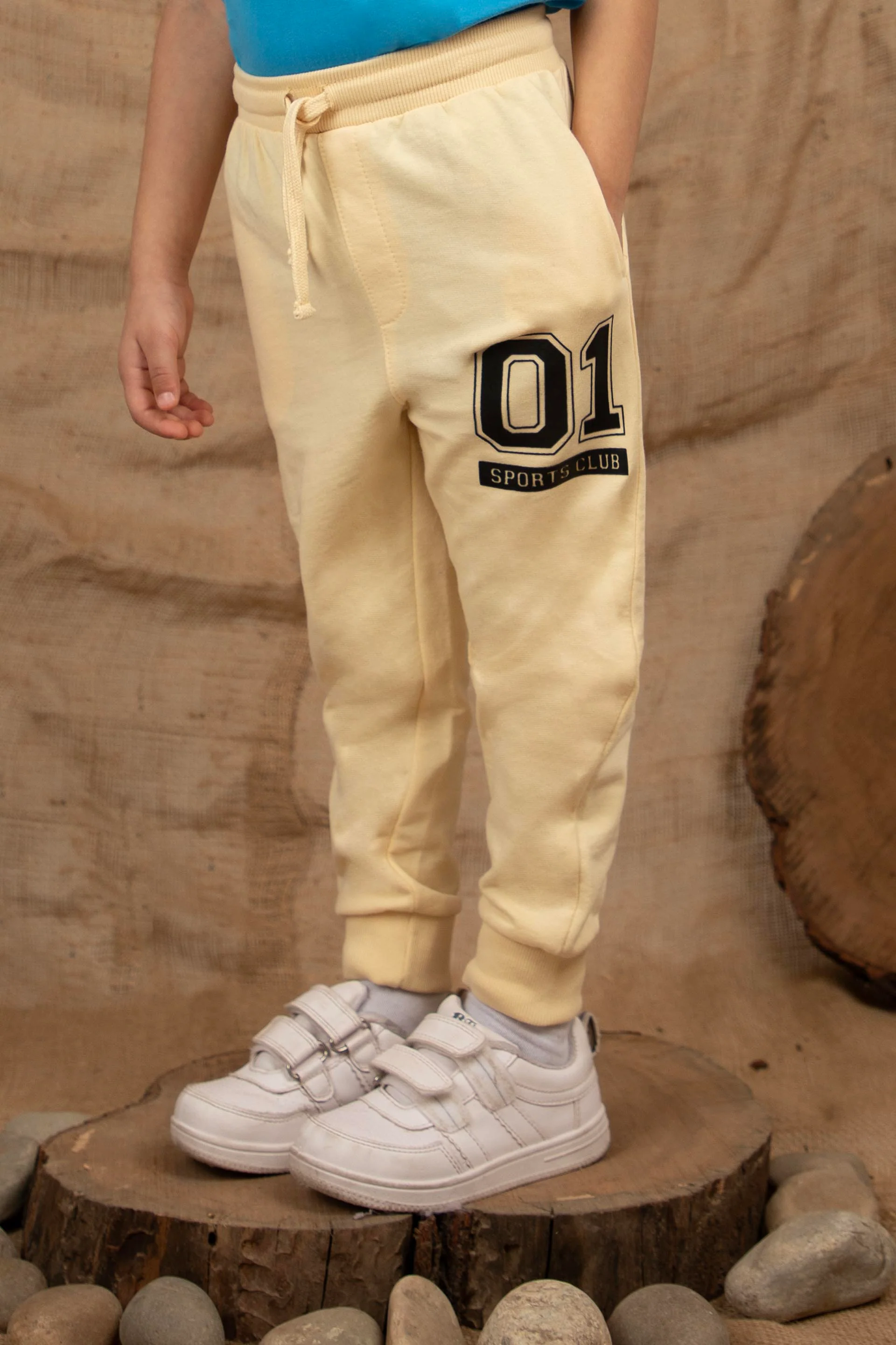 Sports Trackpants Beige - Image 2
