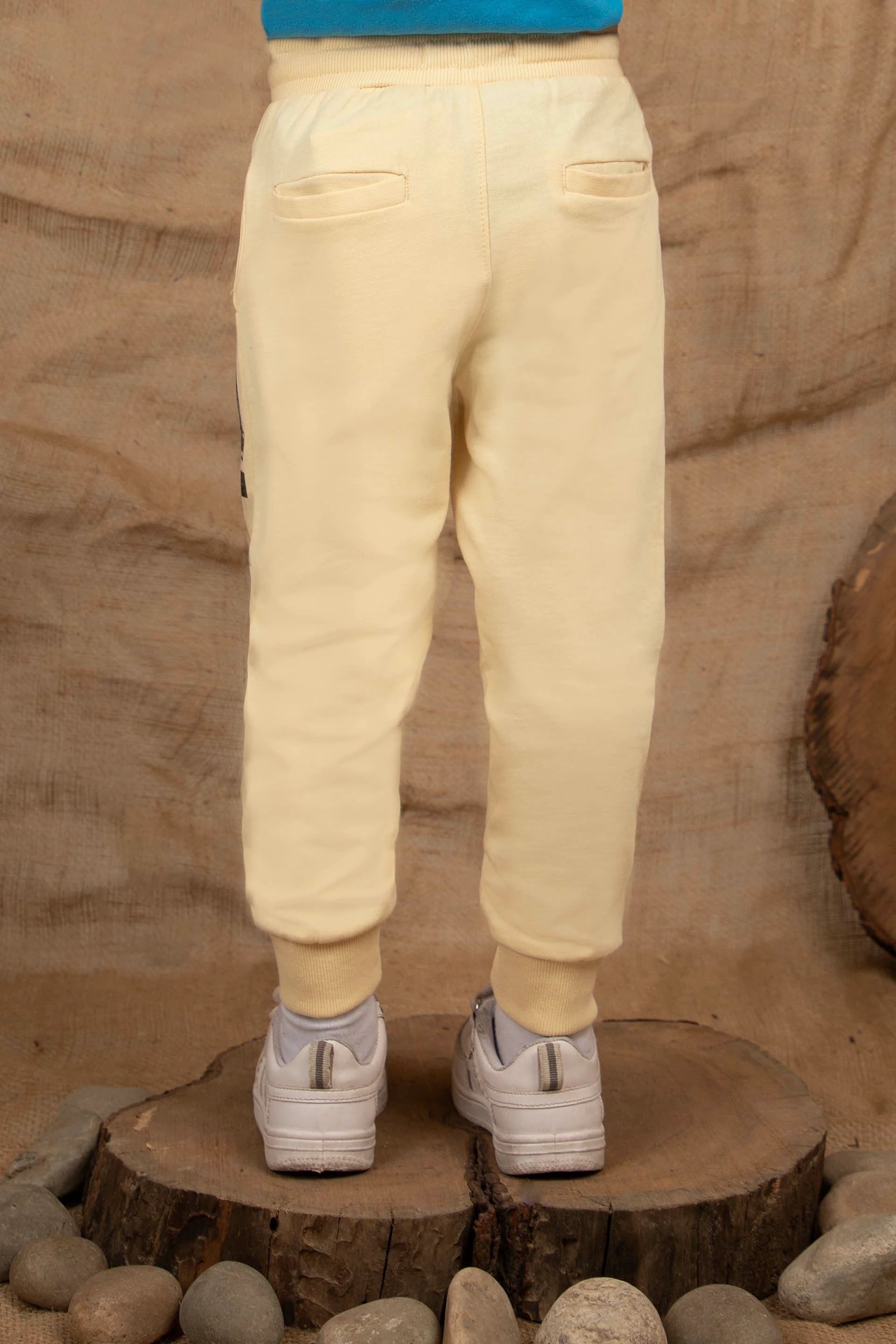 Sports Trackpants Beige - Image 3