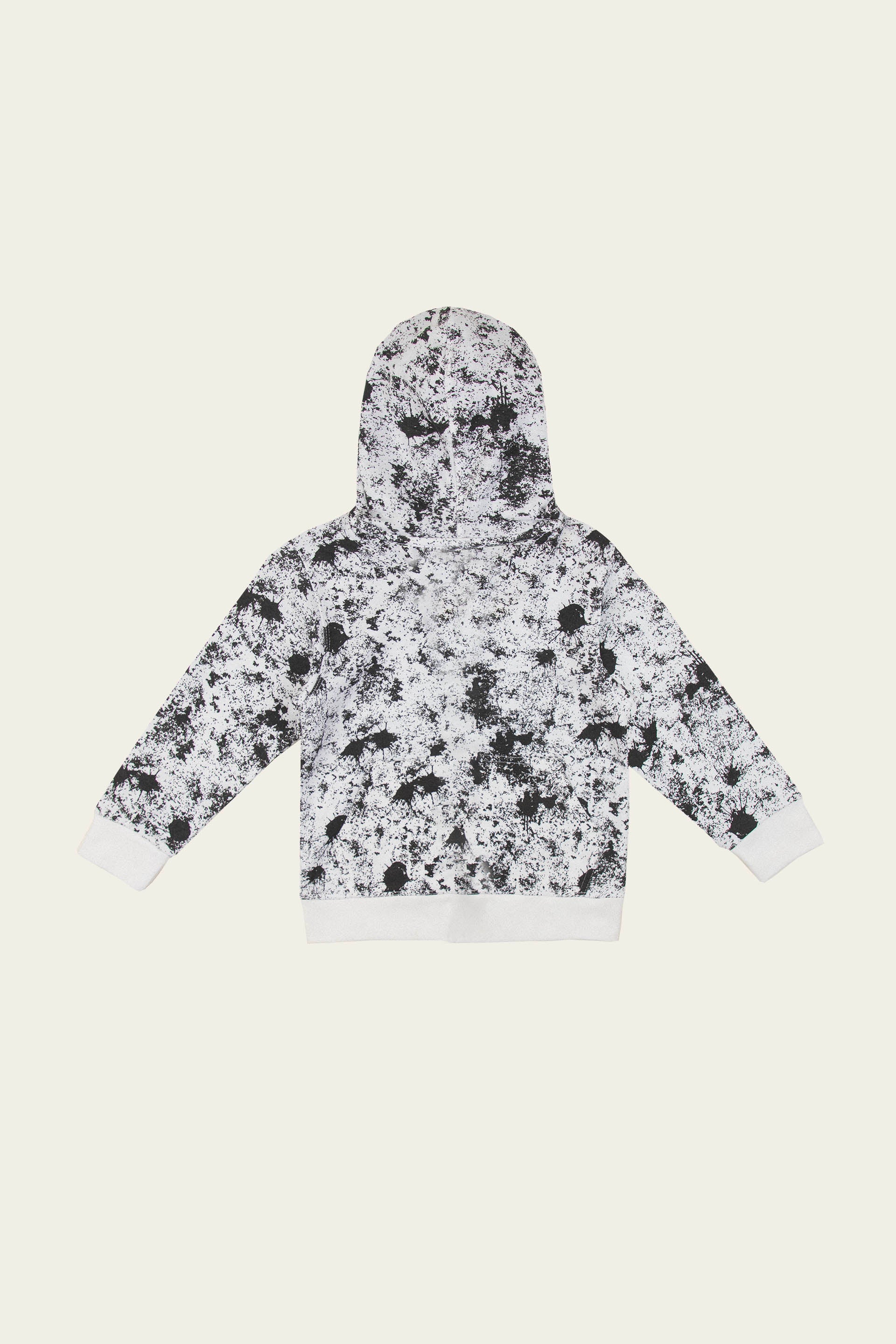 Splatter Hoodie Black/White - Image 6
