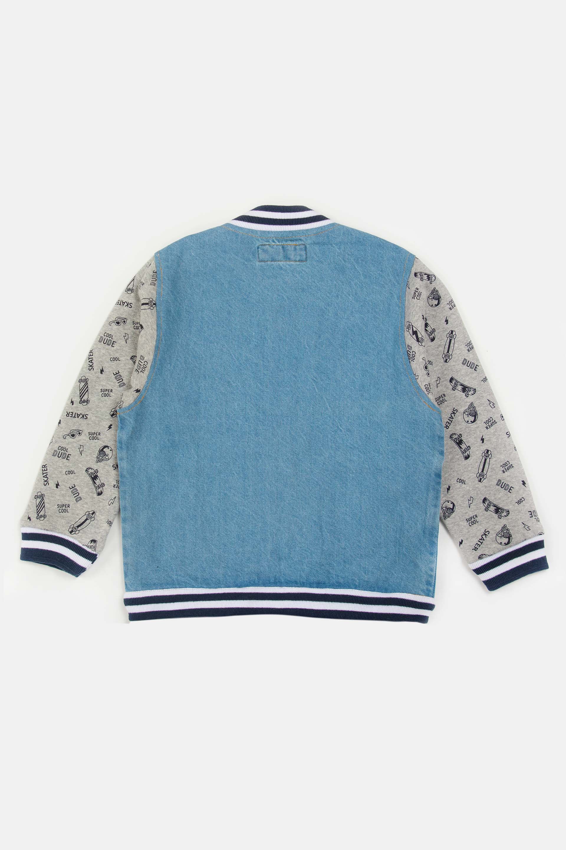 Varsity Denim Jacket - Image 2