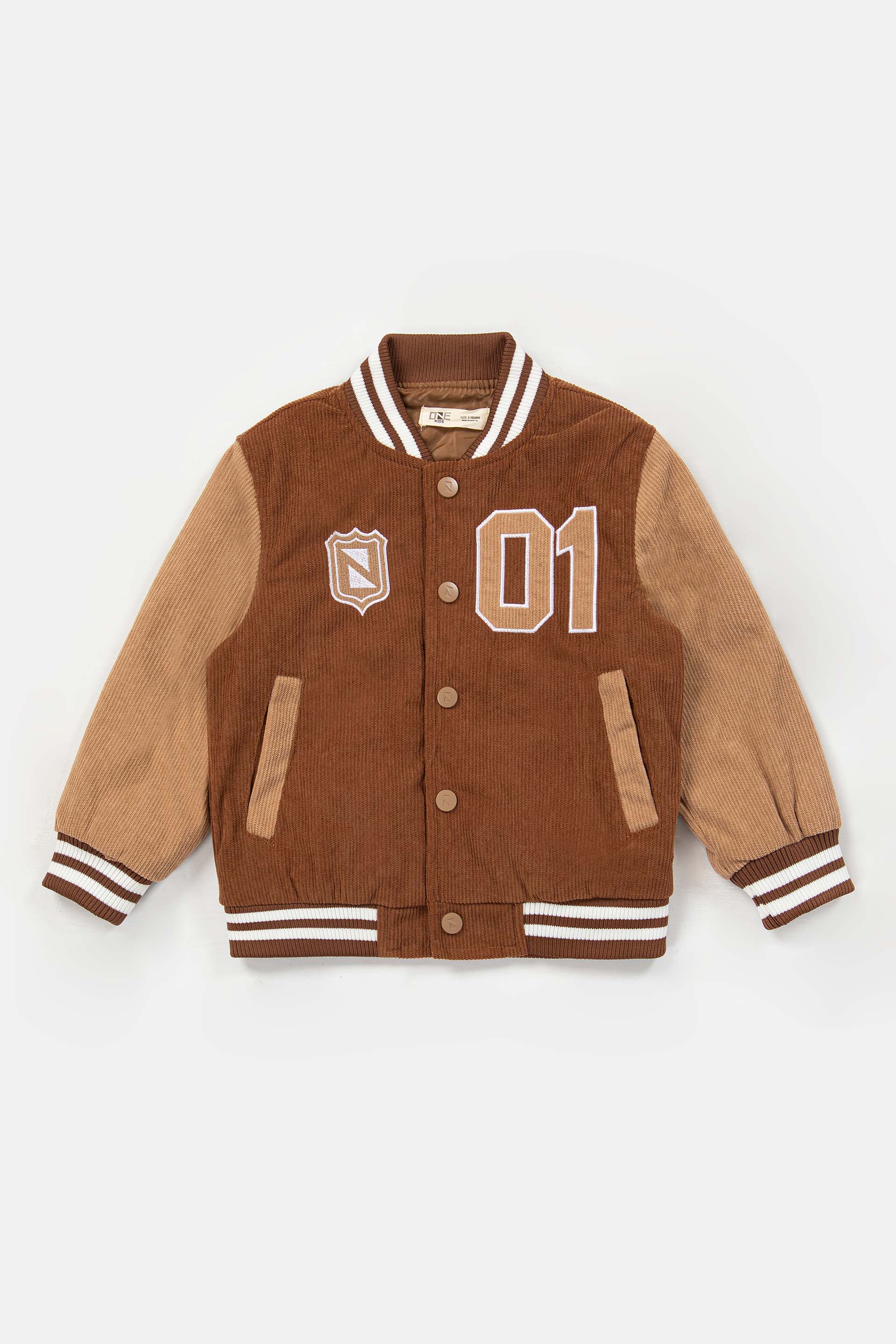 Corduroy Varsity Jacket - Image 4