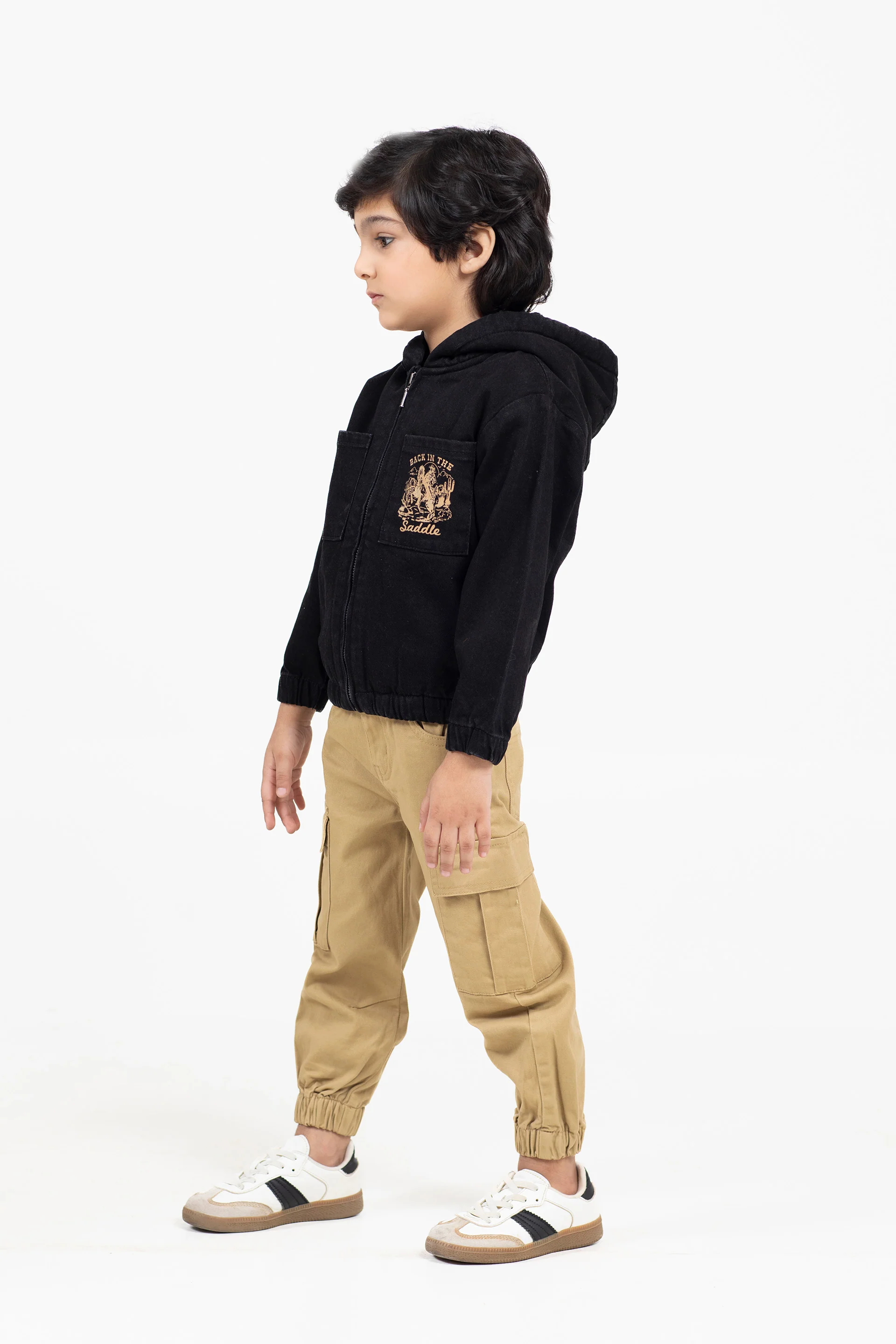 Hooded Denim Jacket - Image 3