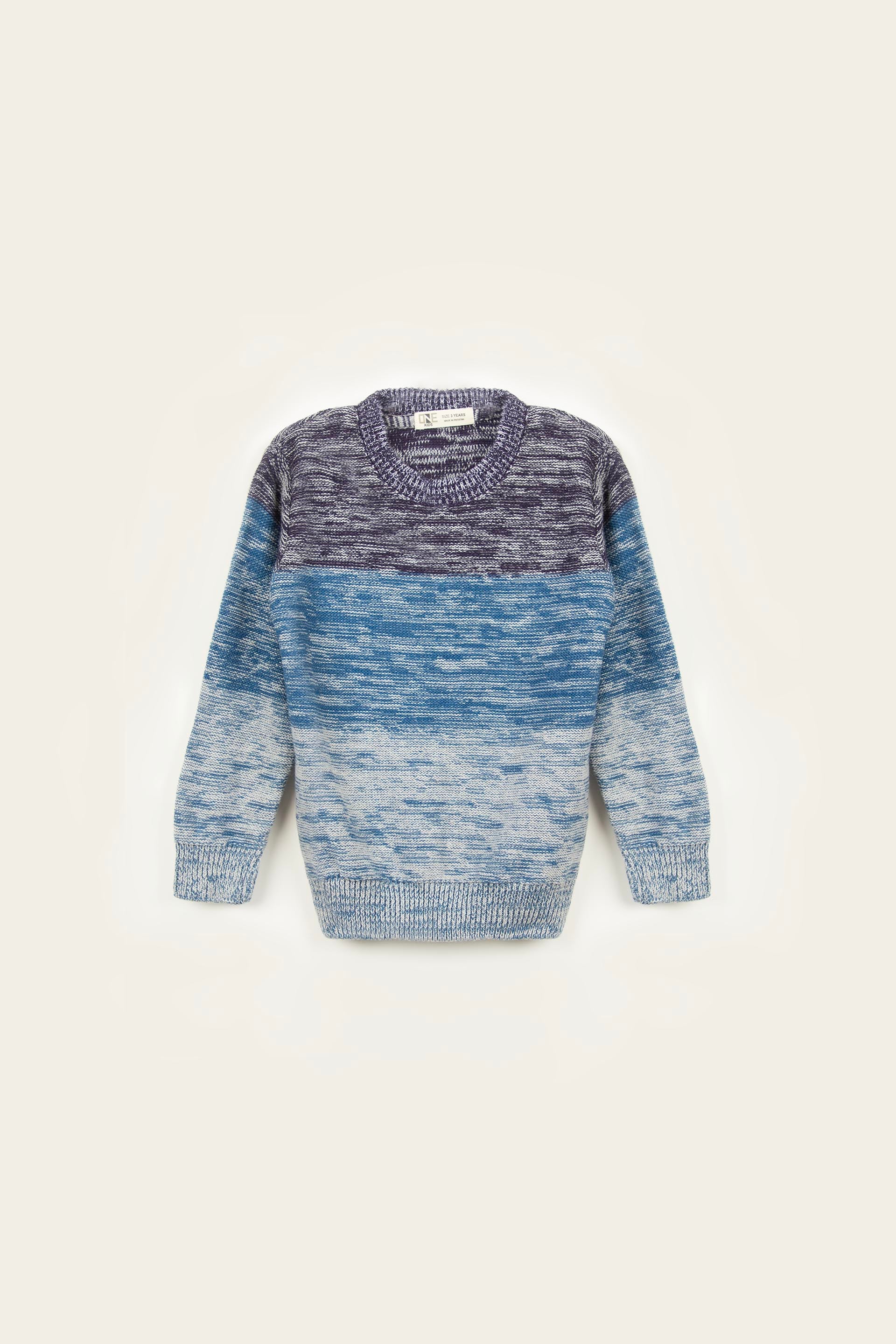 Textured Sweater Blue - Image 5
