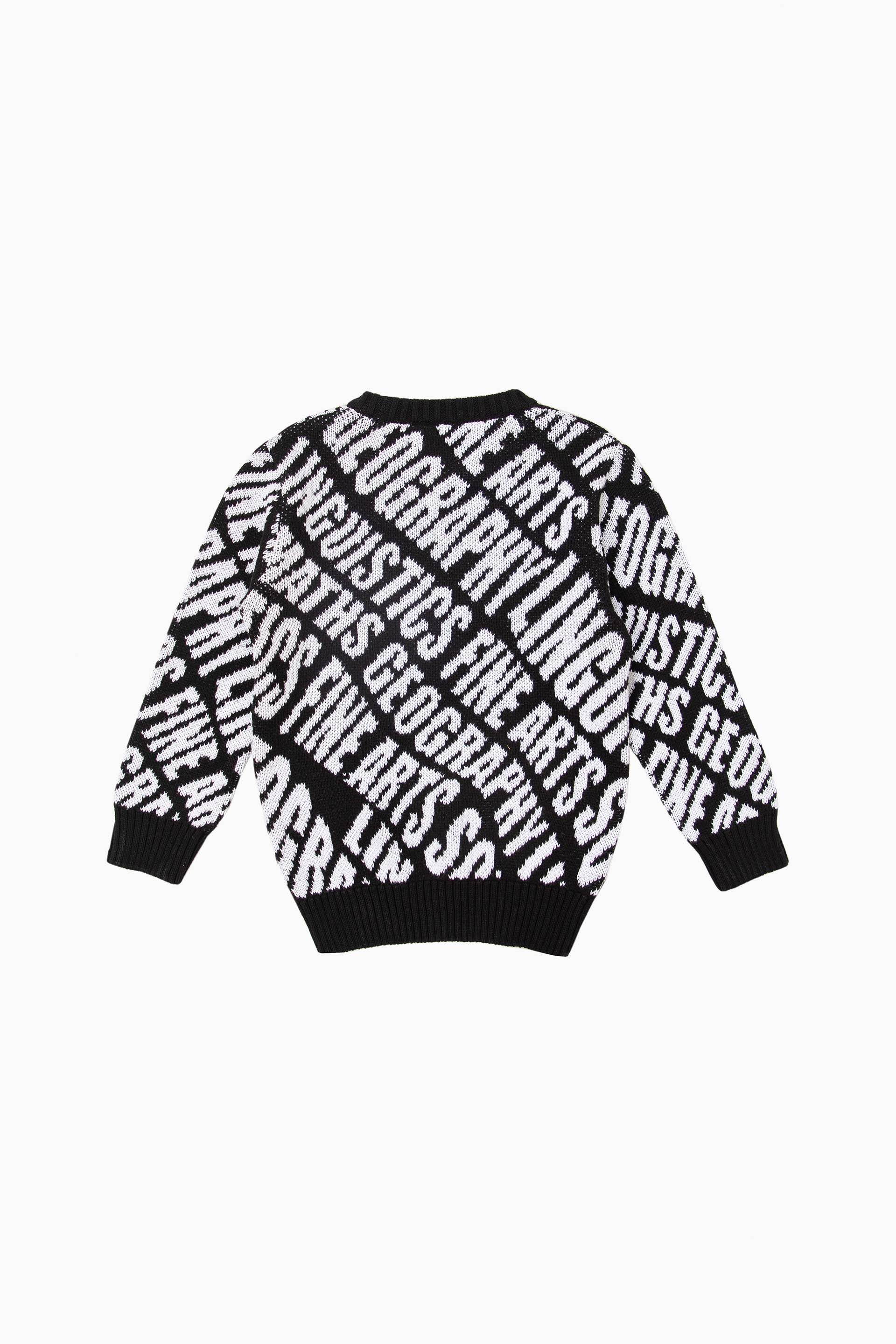 Jacquard Text Sweater - Image 2