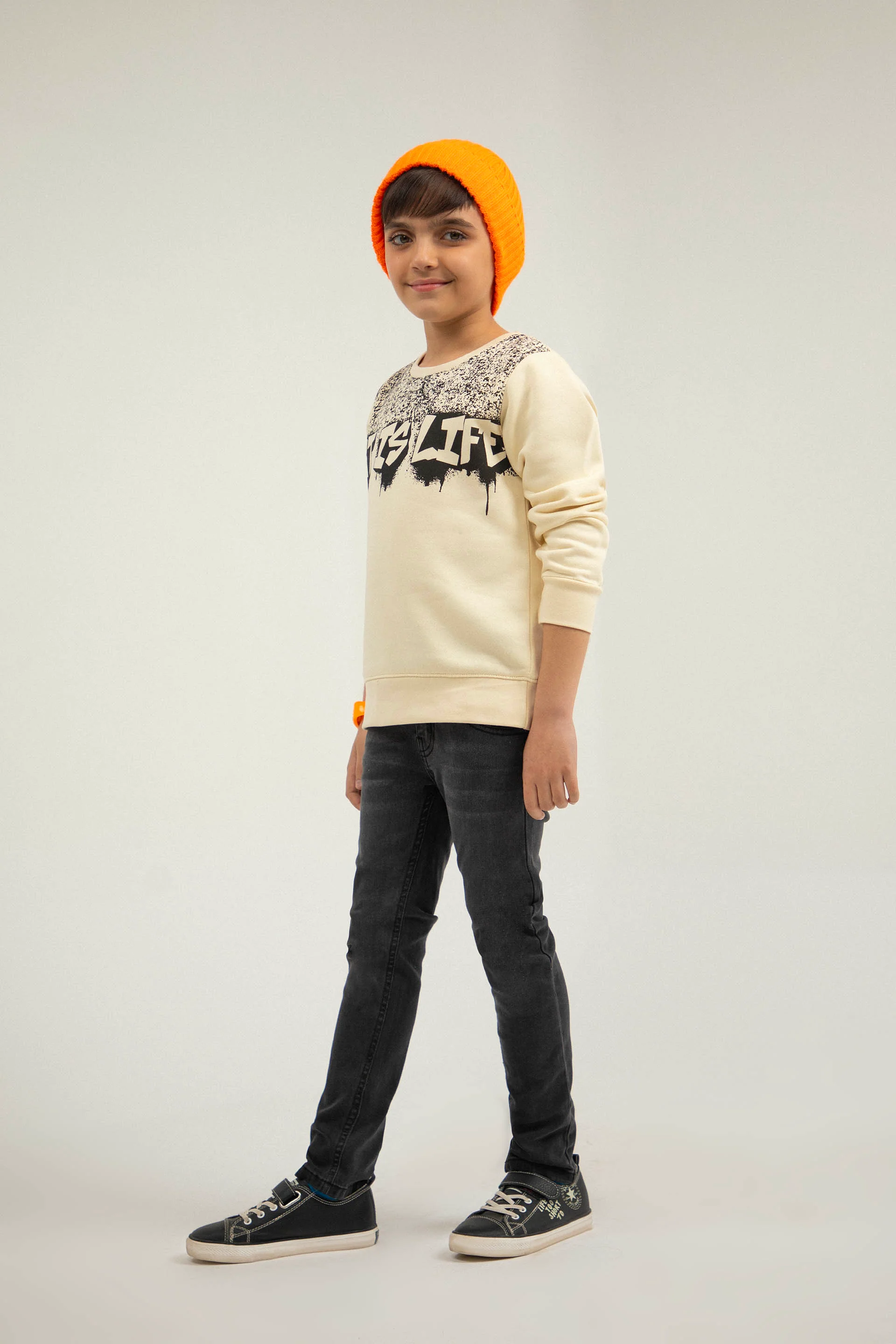 Artistic Sweatshirt Beige - Image 2