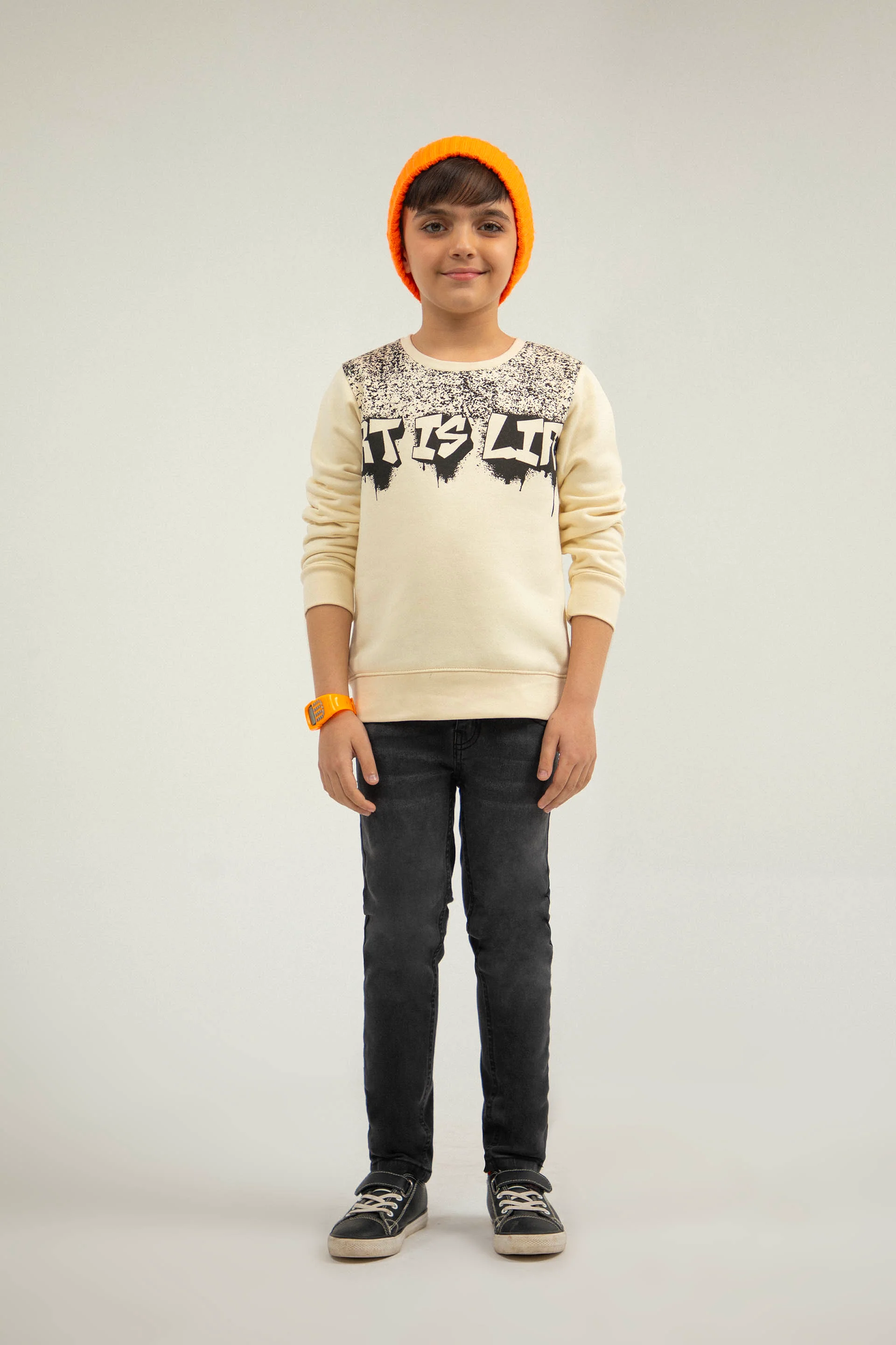 Artistic Sweatshirt Beige - Image 3