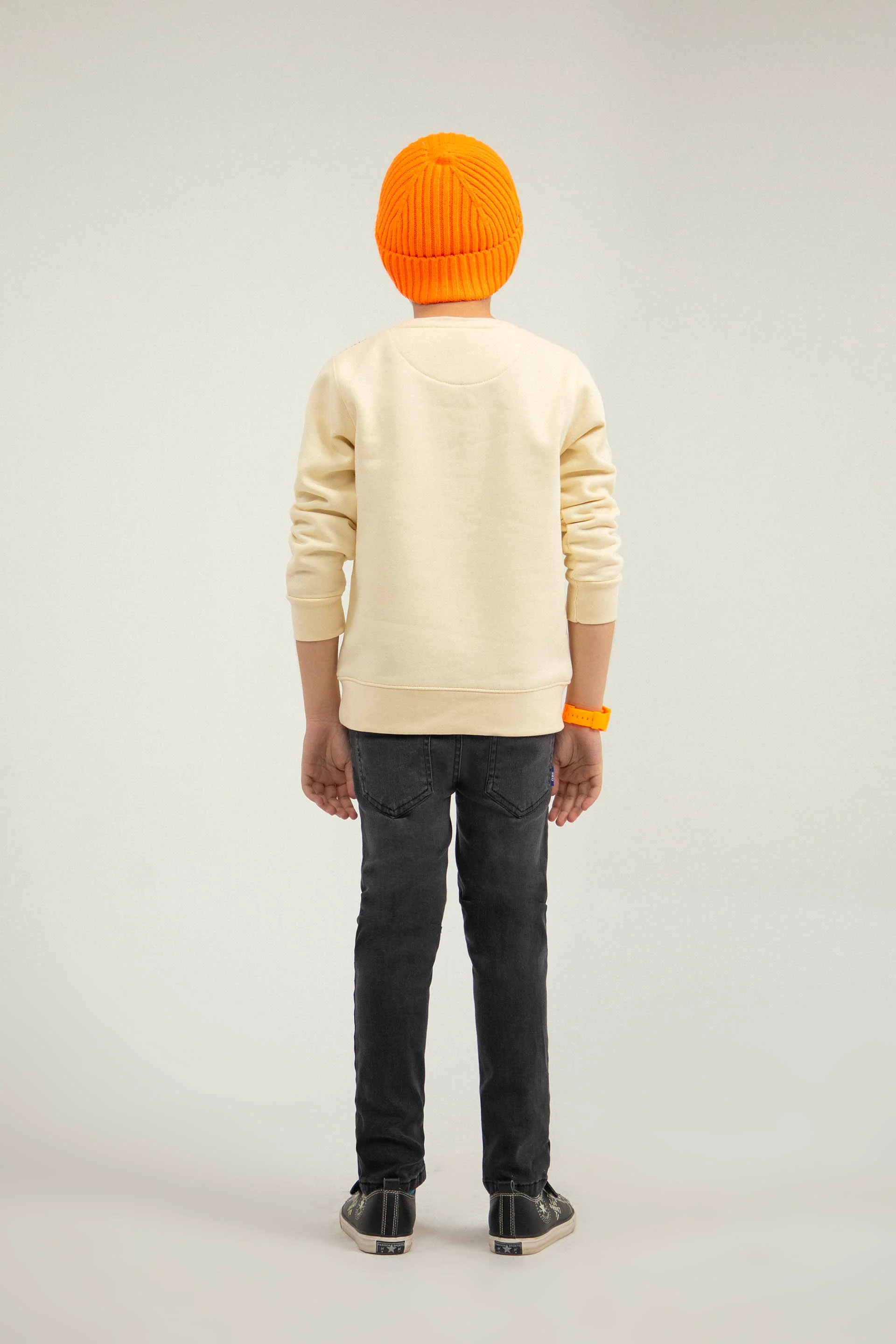 Artistic Sweatshirt Beige - Image 4