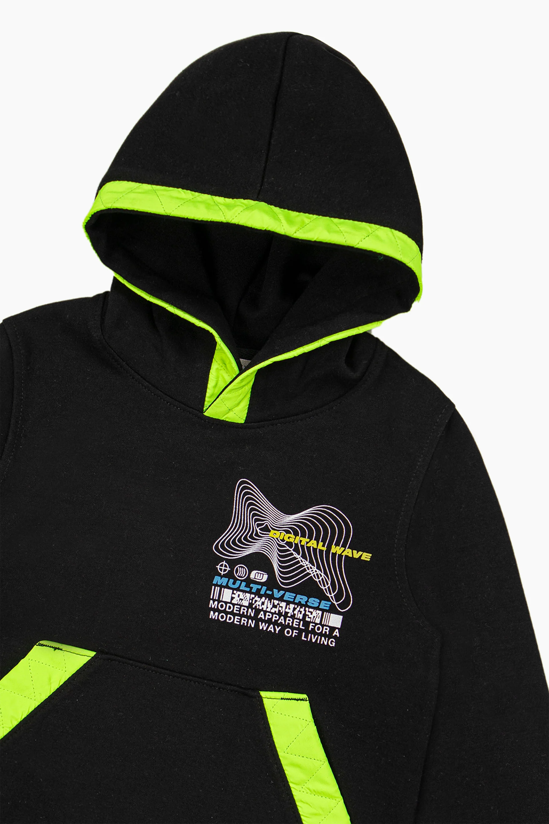 Contrastingl Hoodie - Image 2
