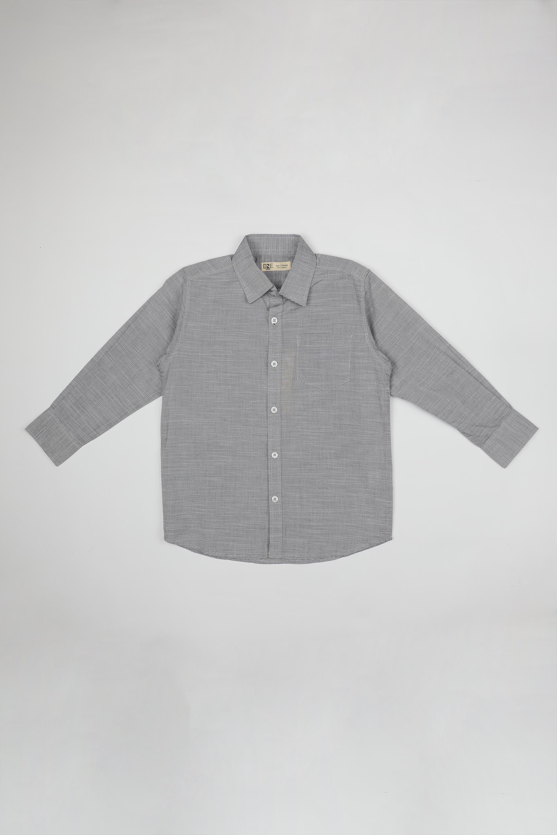 Stripe Shirt Grey/White - Image 5