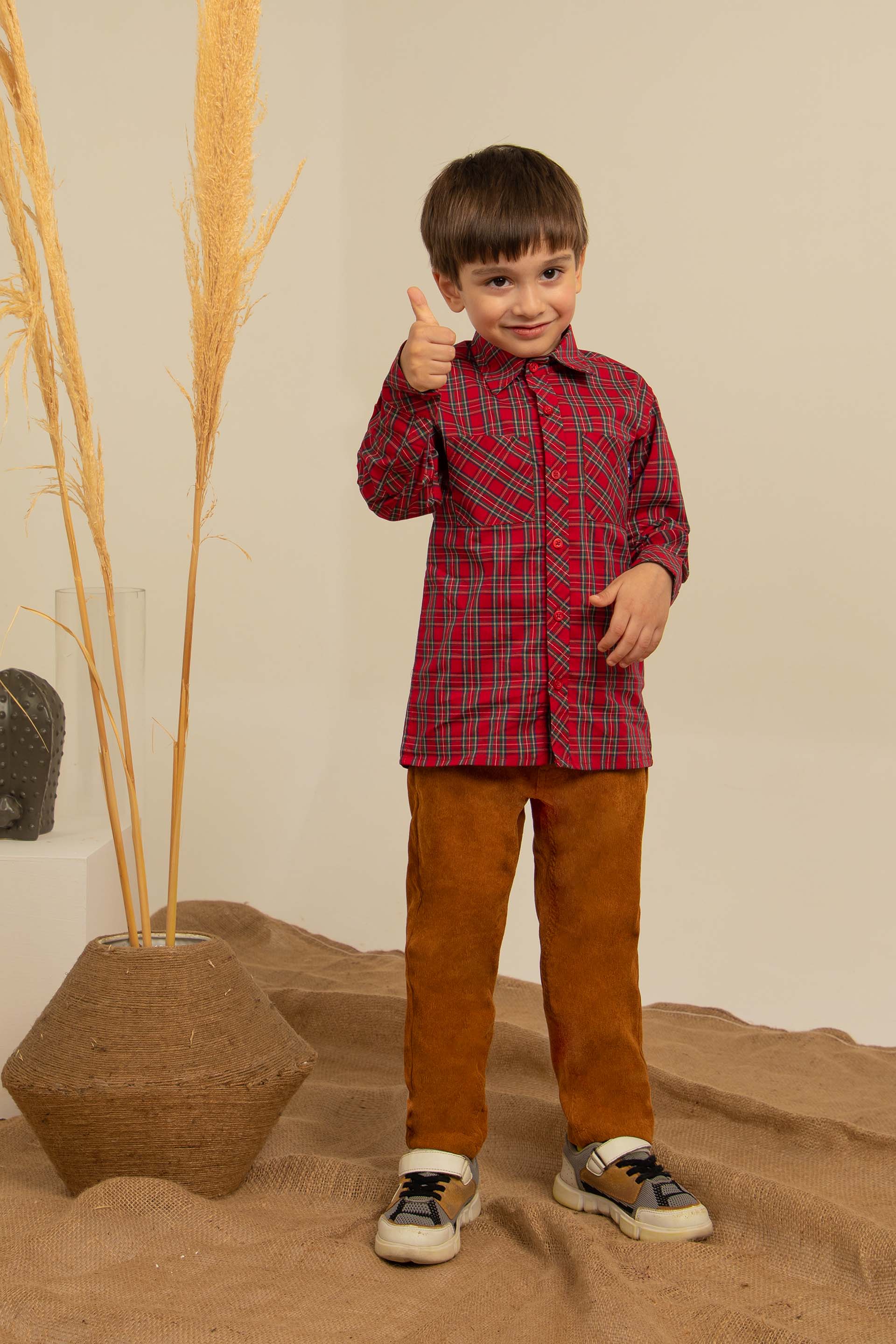 Check Shirt Red - Image 3
