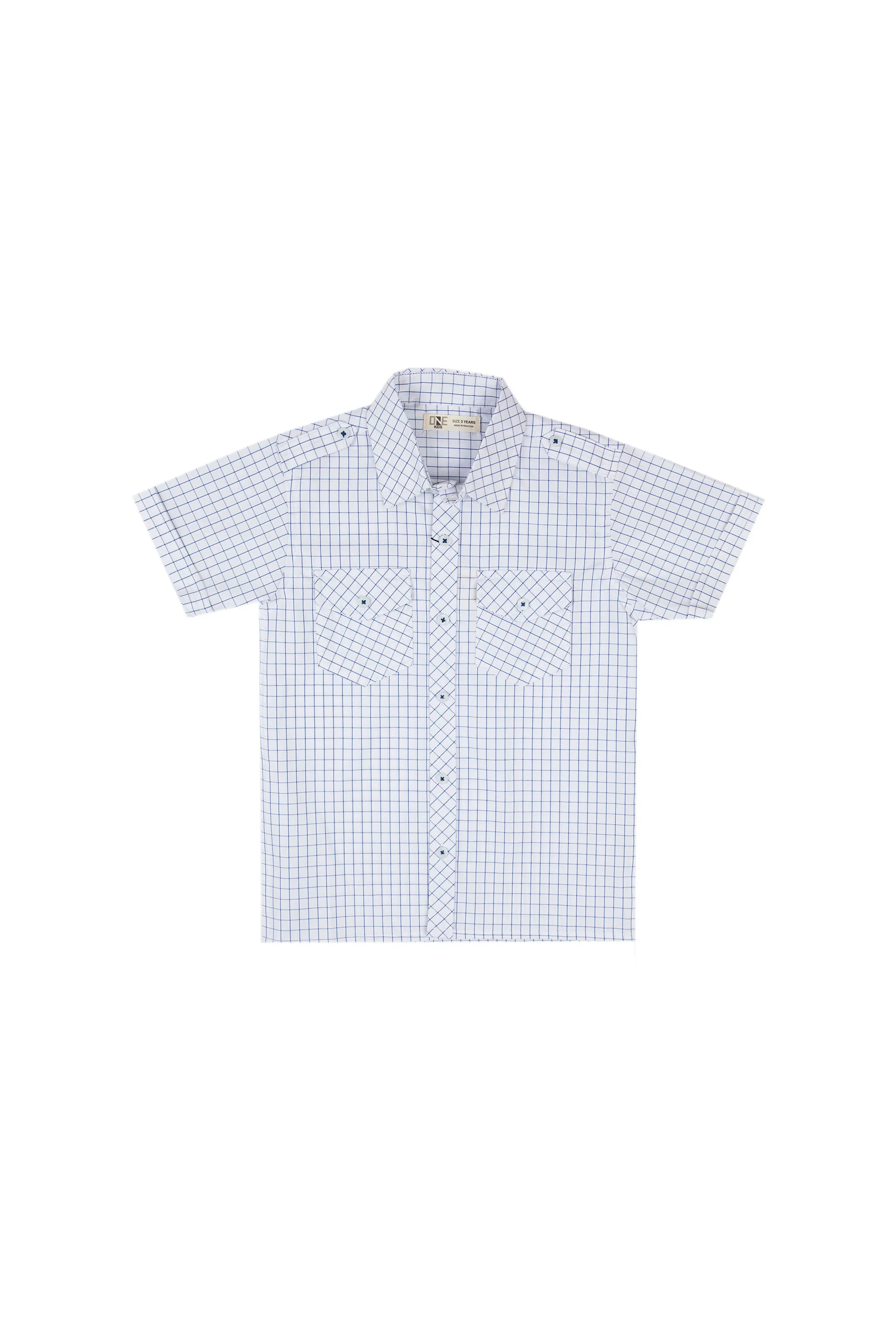 Check Shirt White - Image 4