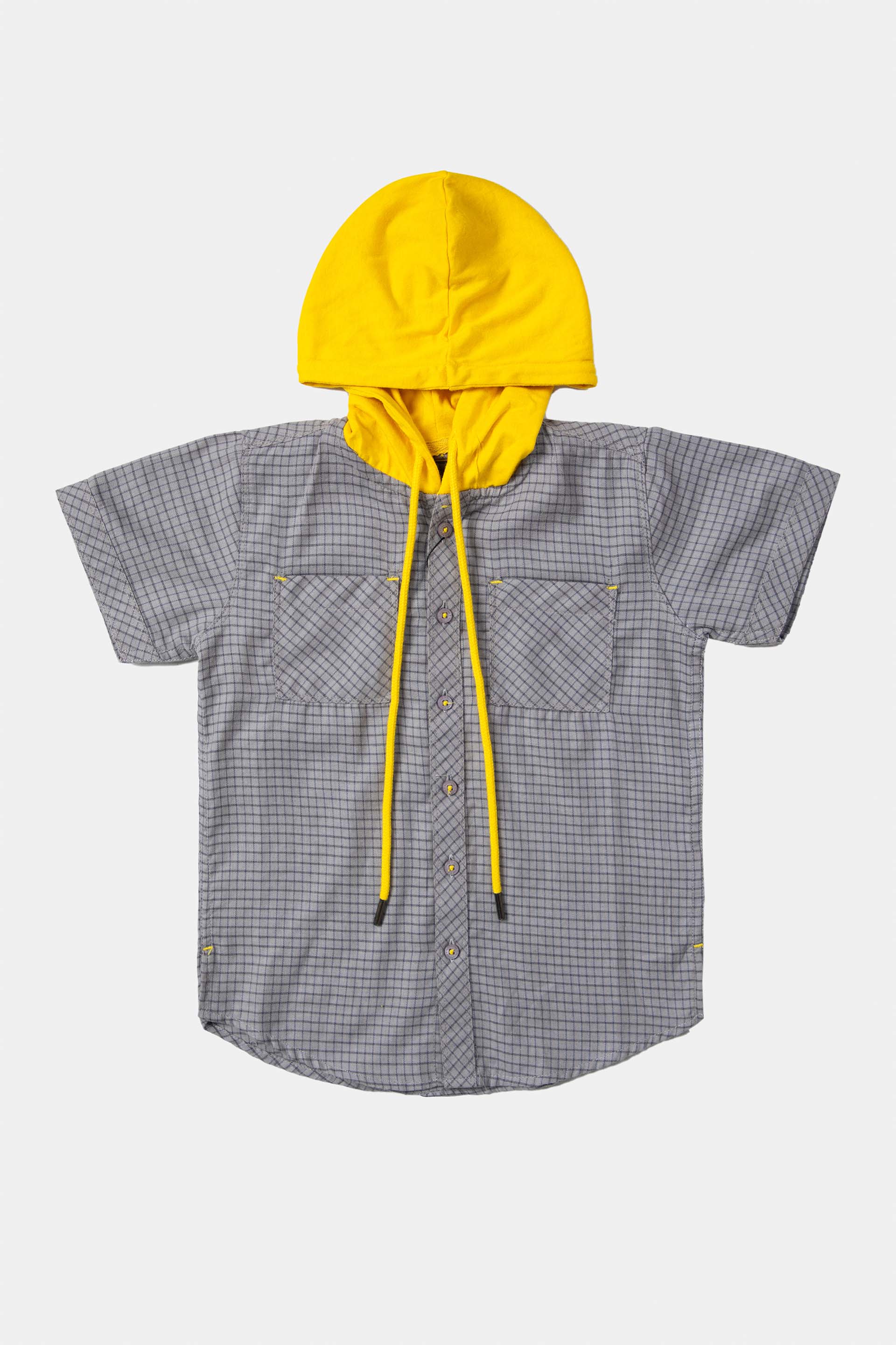 Hooded Check Shirt - Image 3