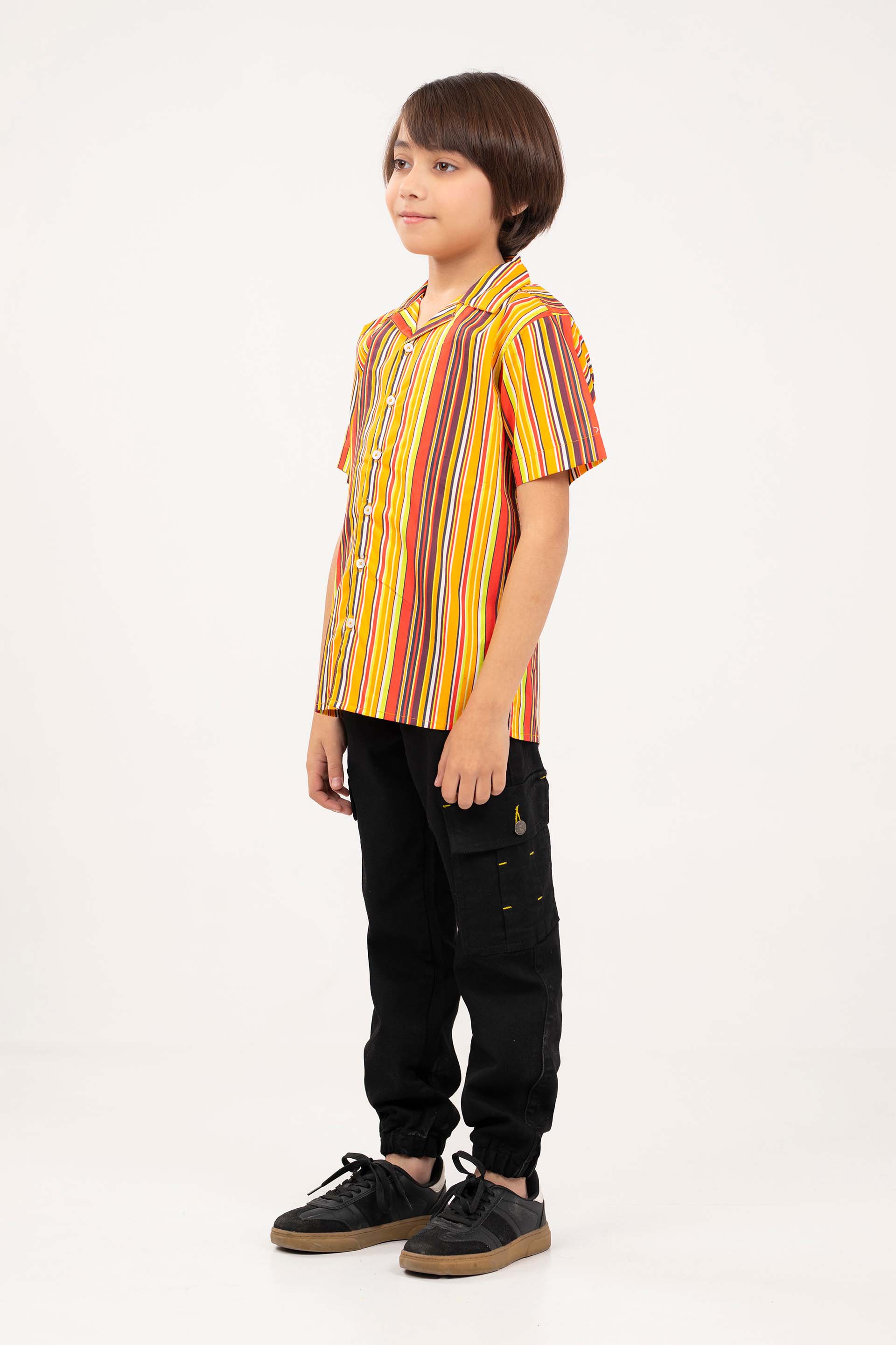 Stripe Cuban Shirt - Image 2