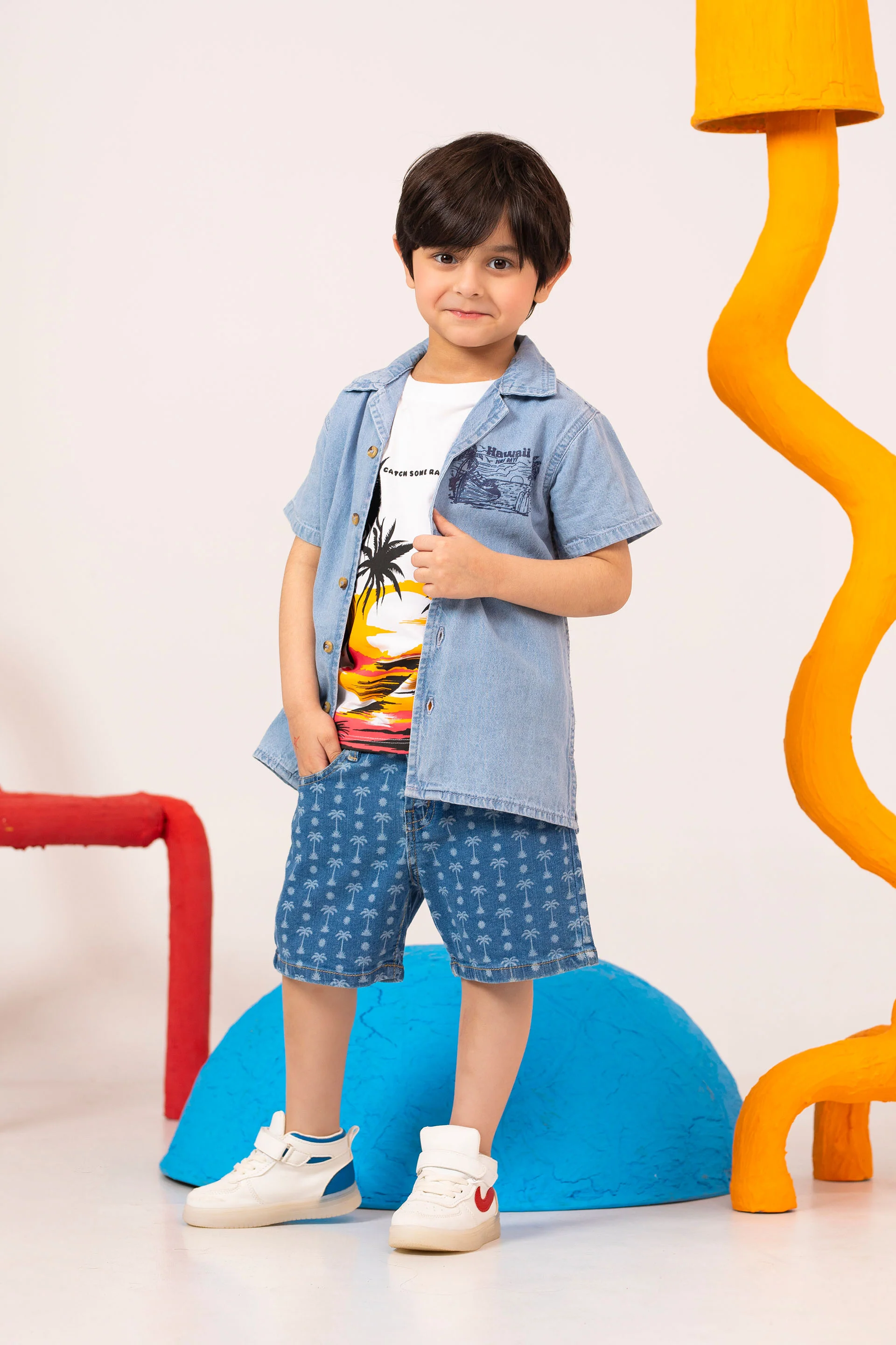 Graphic Denim Shirt - Image 2