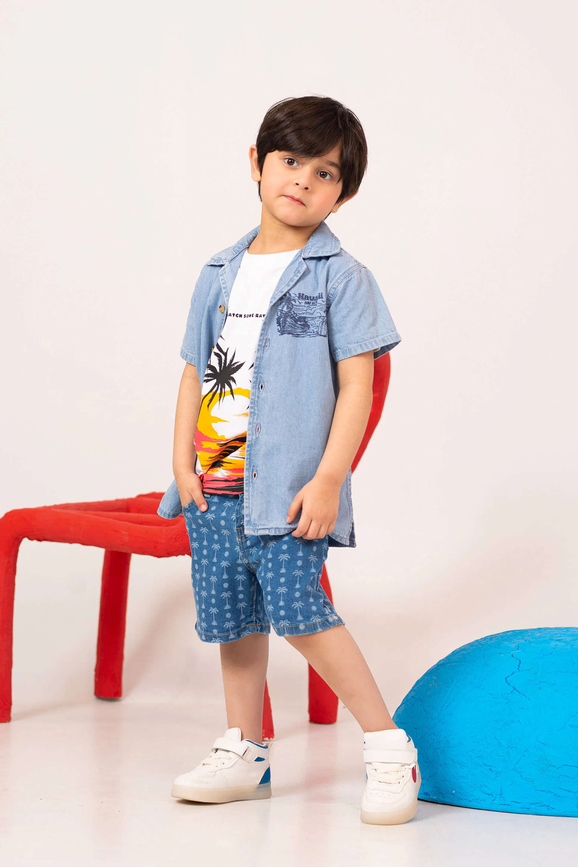 Graphic Denim Shirt - Image 3