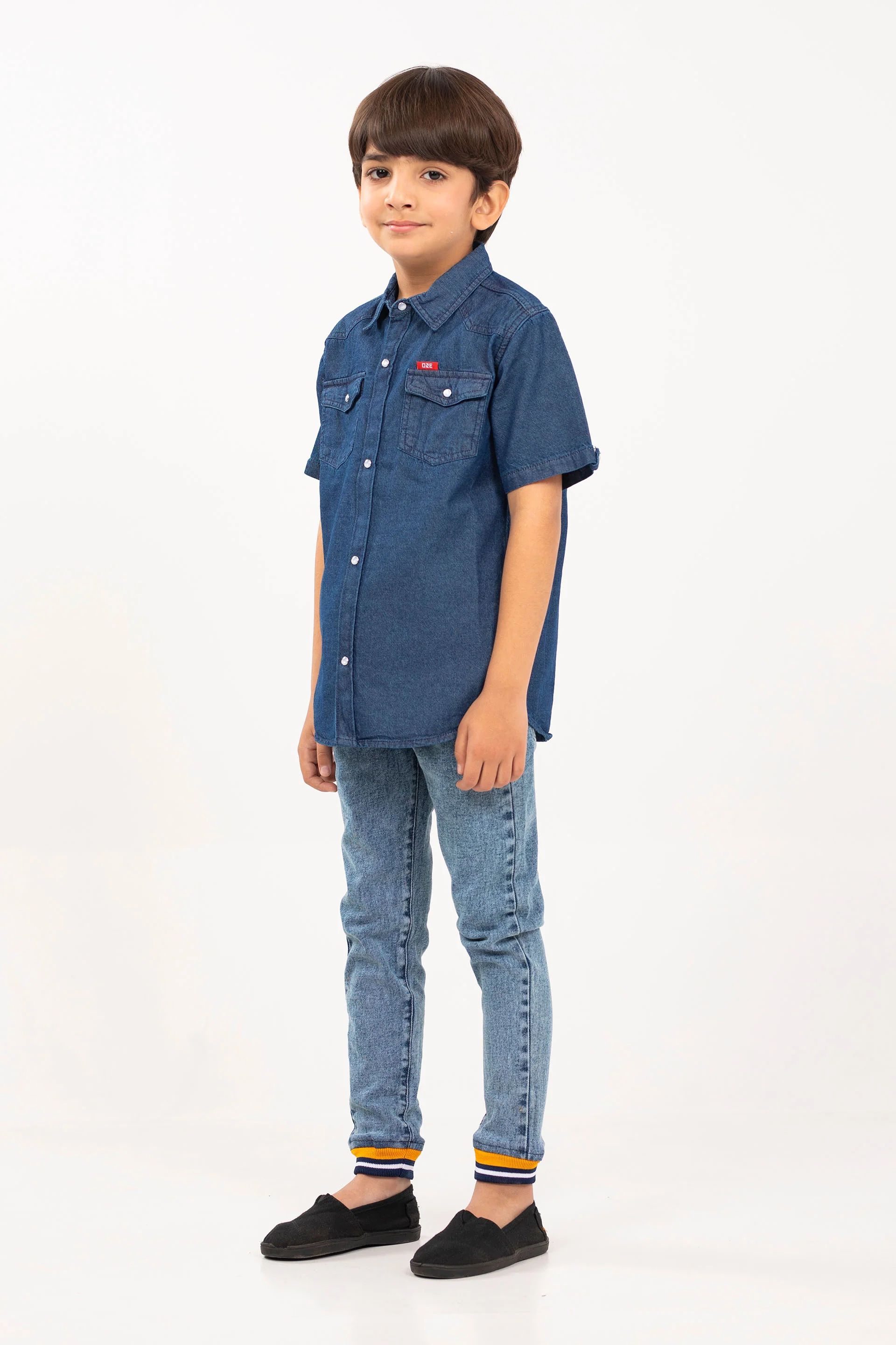 Double Pocket Denim Shirt - Image 3