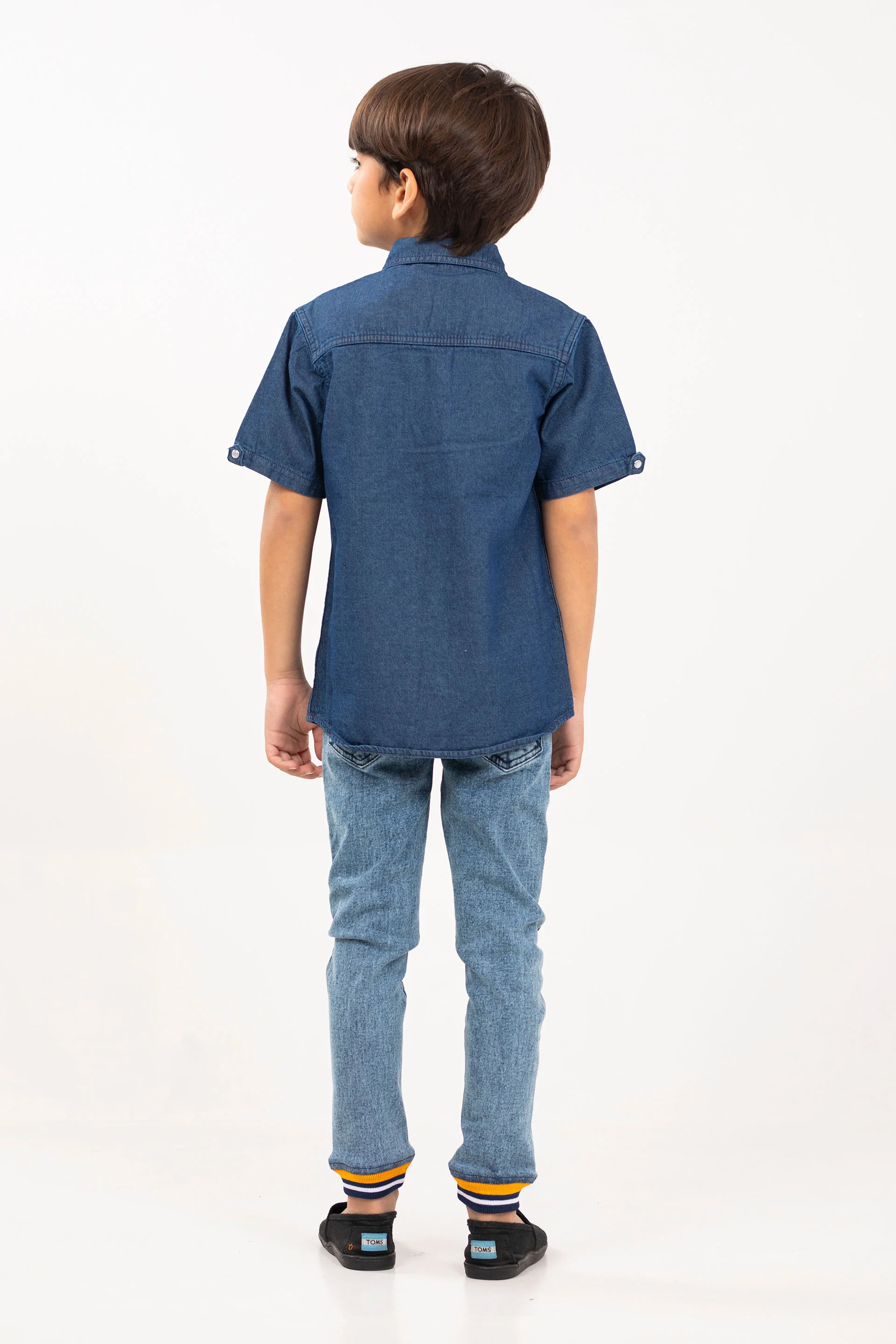 Double Pocket Denim Shirt - Image 4