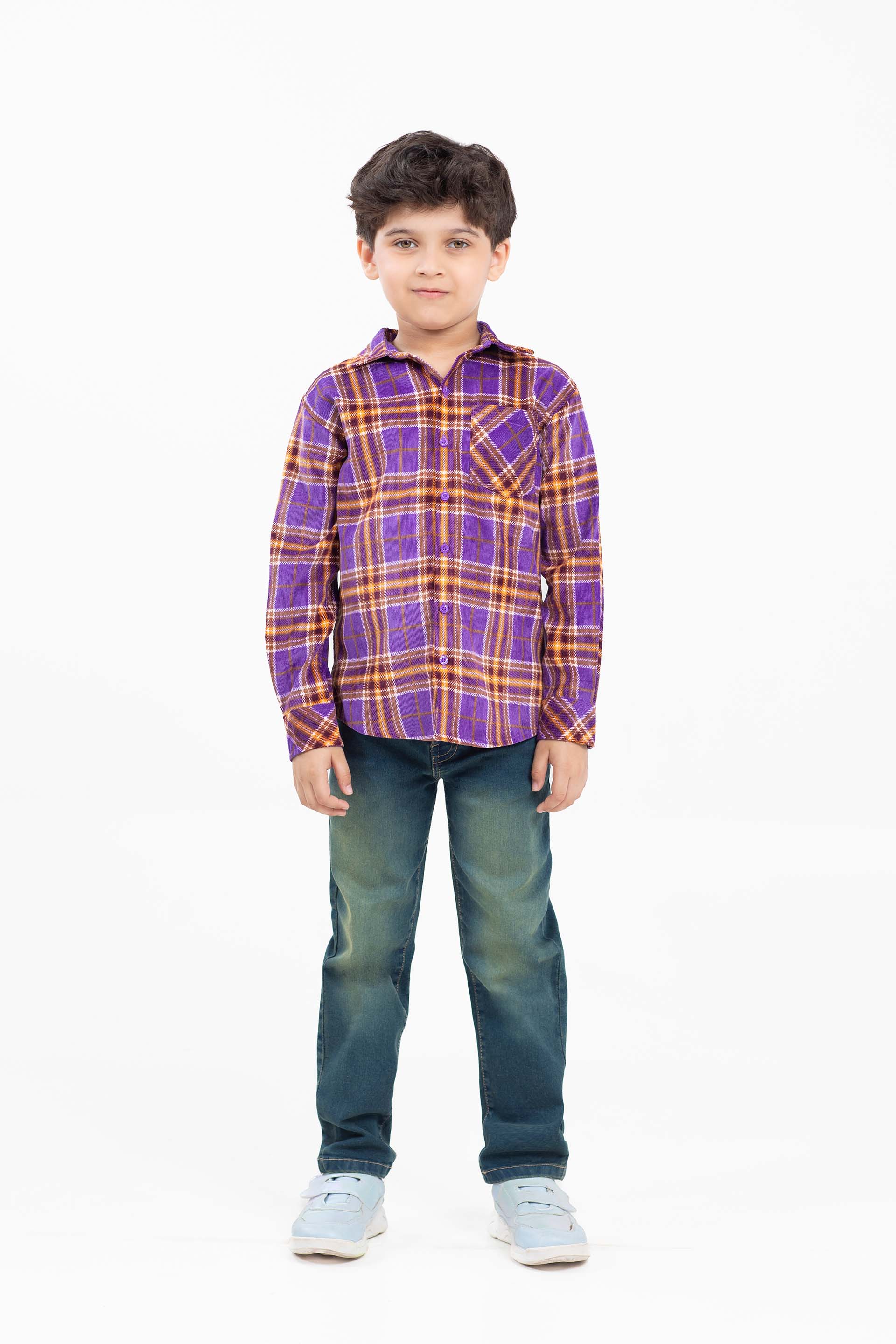 Corduroy Check Shirt - Image 2
