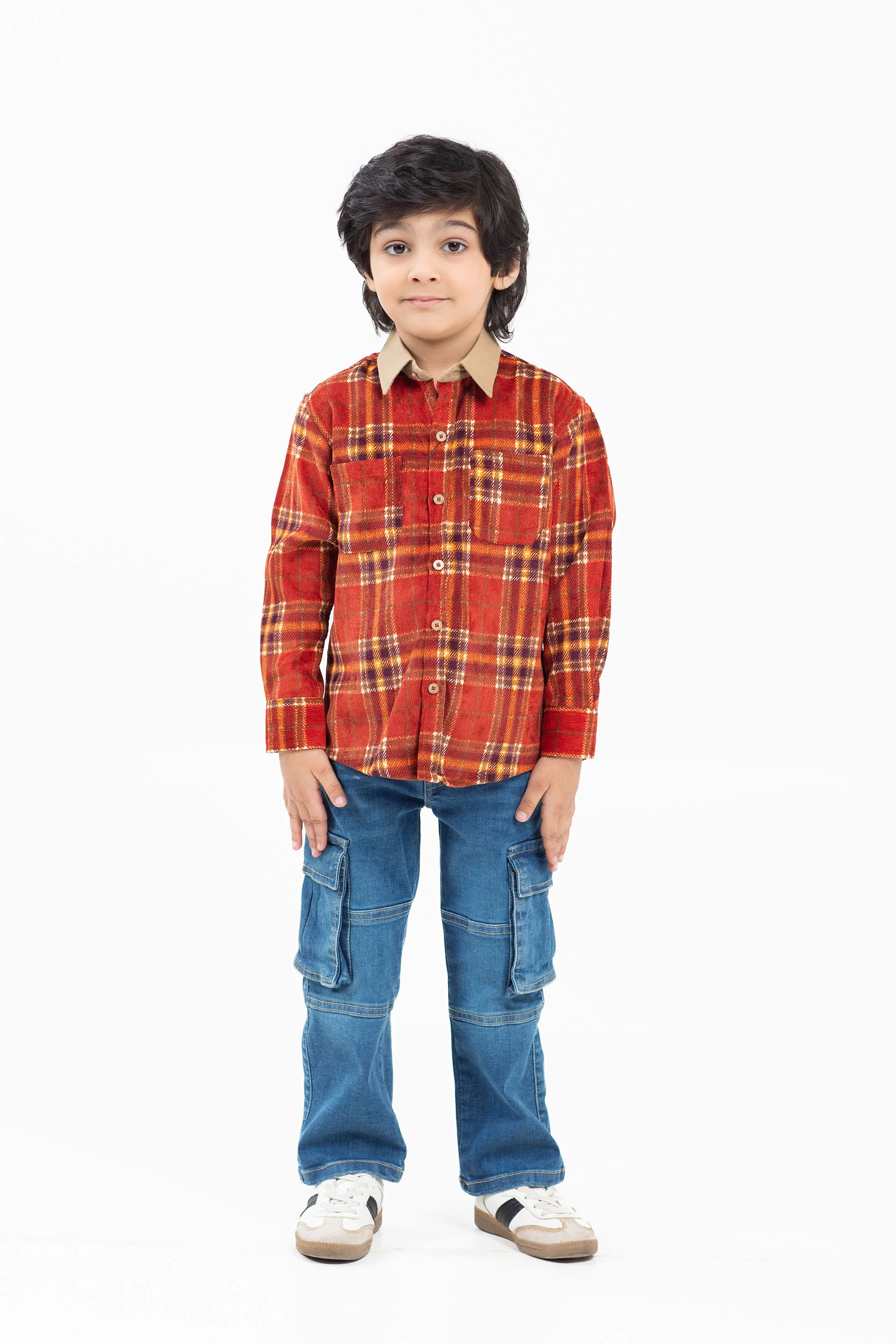 Corduroy Check Shirt - Image 3