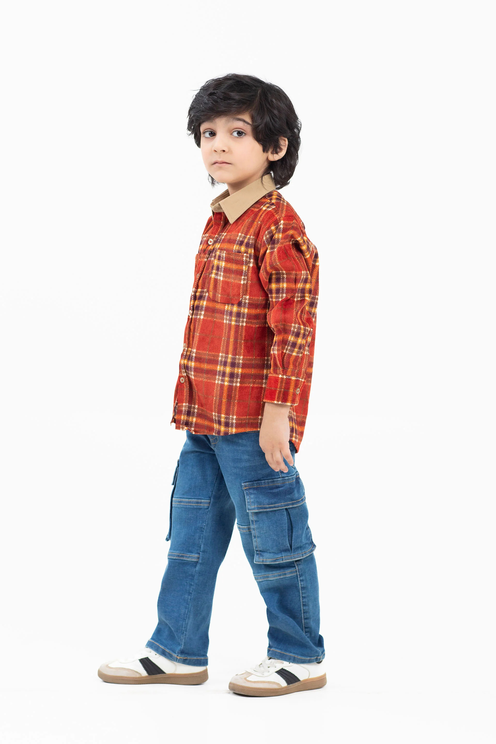 Corduroy Check Shirt - Image 4