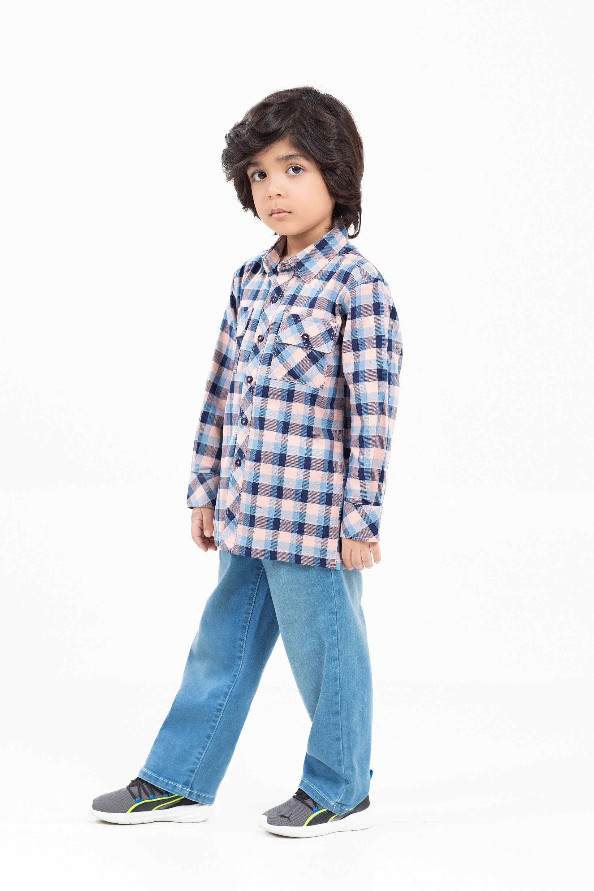 Textured Check Shirt - Image 2