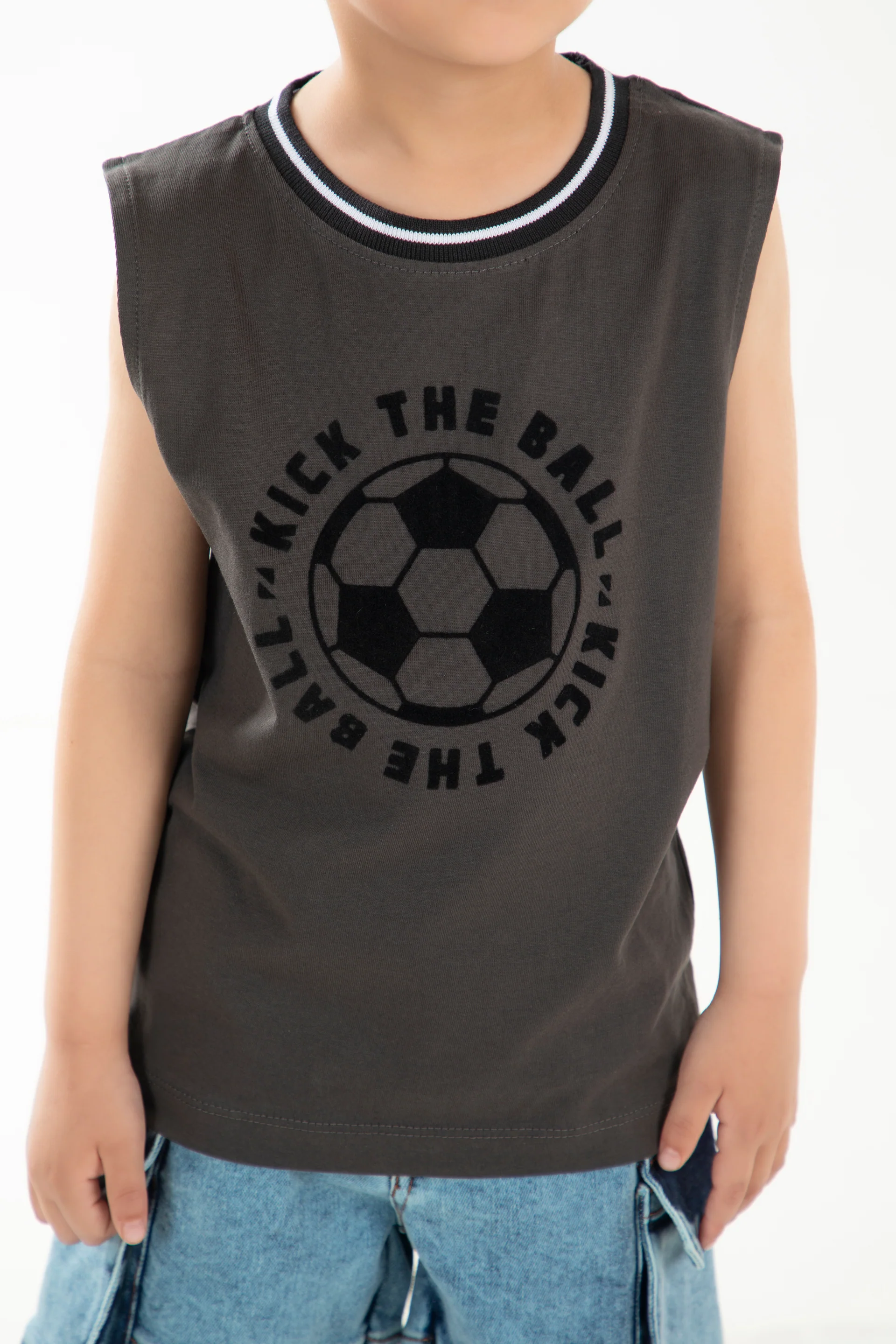 Sleeveless Football Tee - Image 4