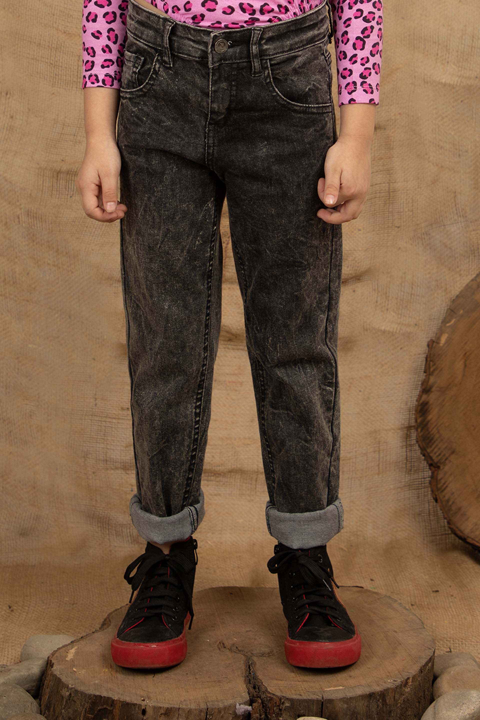 Skinny Jeans Dark Grey - Image 3