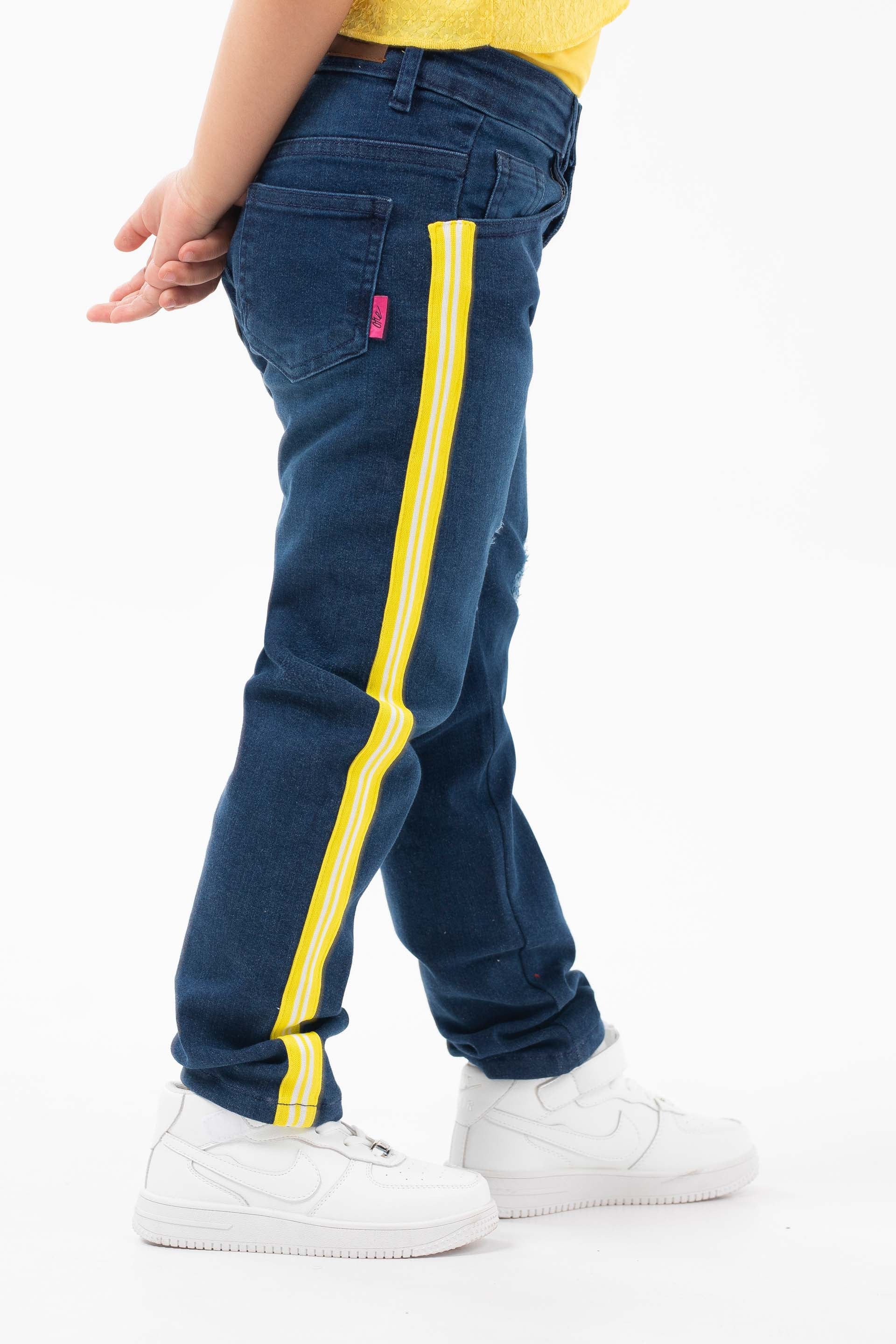 Taped Mom Jeans Blue - Image 3