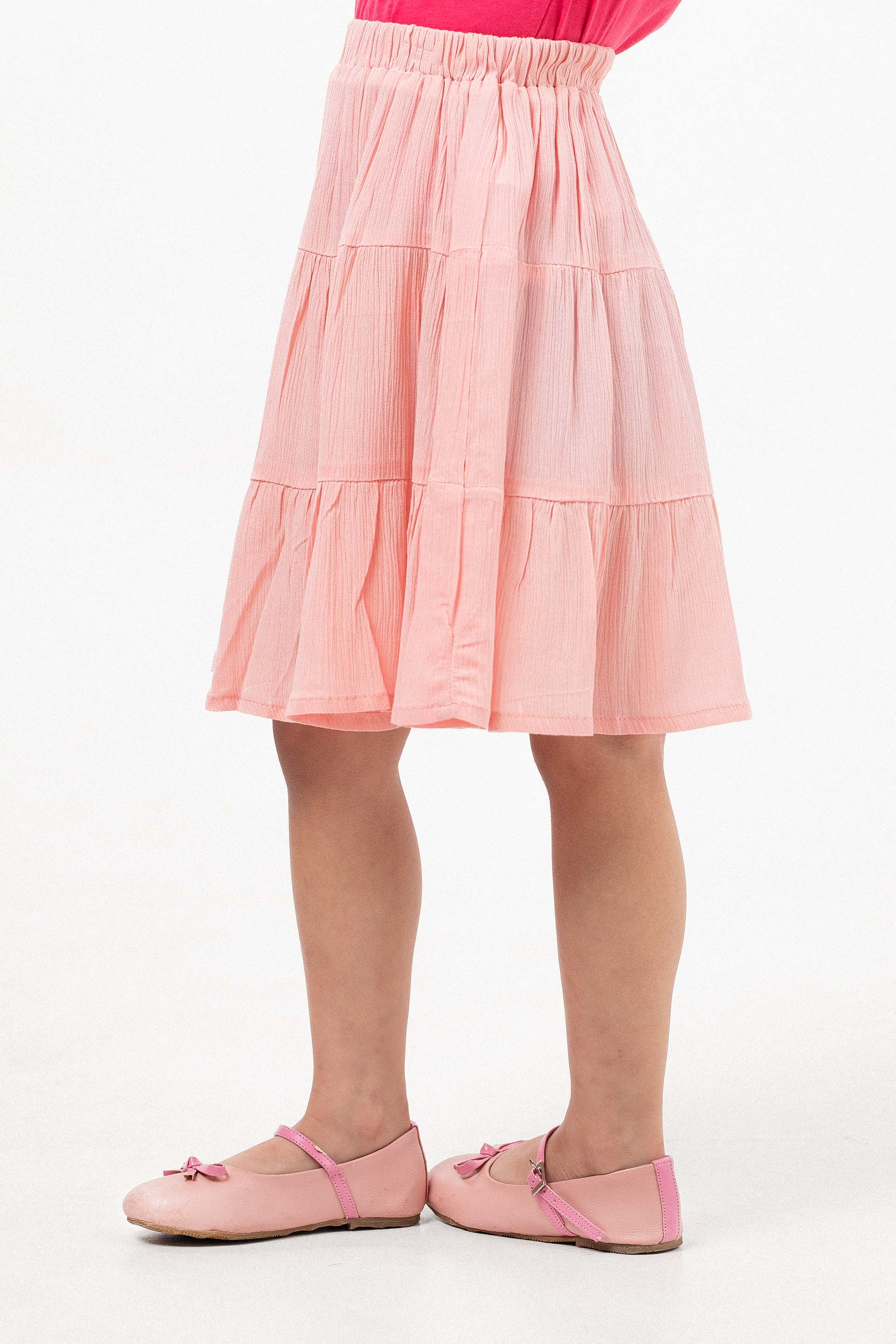 3-Tiered Skirt Peach - Image 3