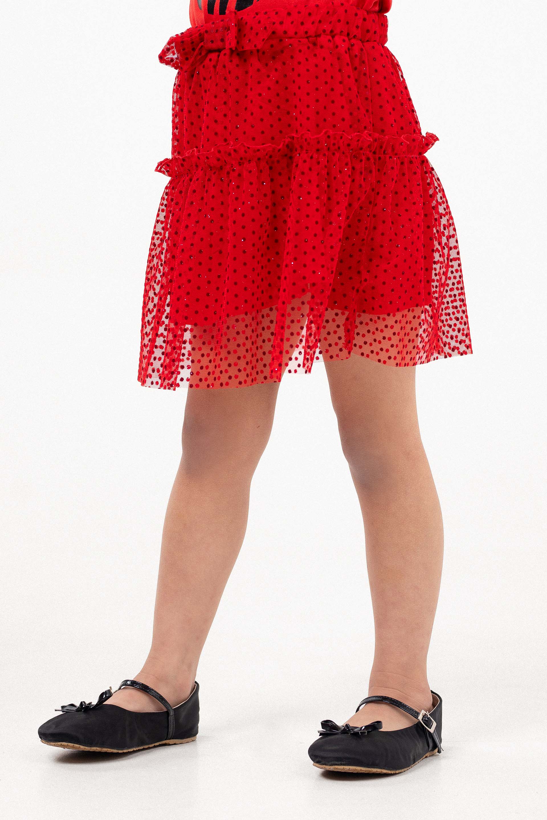 2-Tiered Skirt Red - Image 3