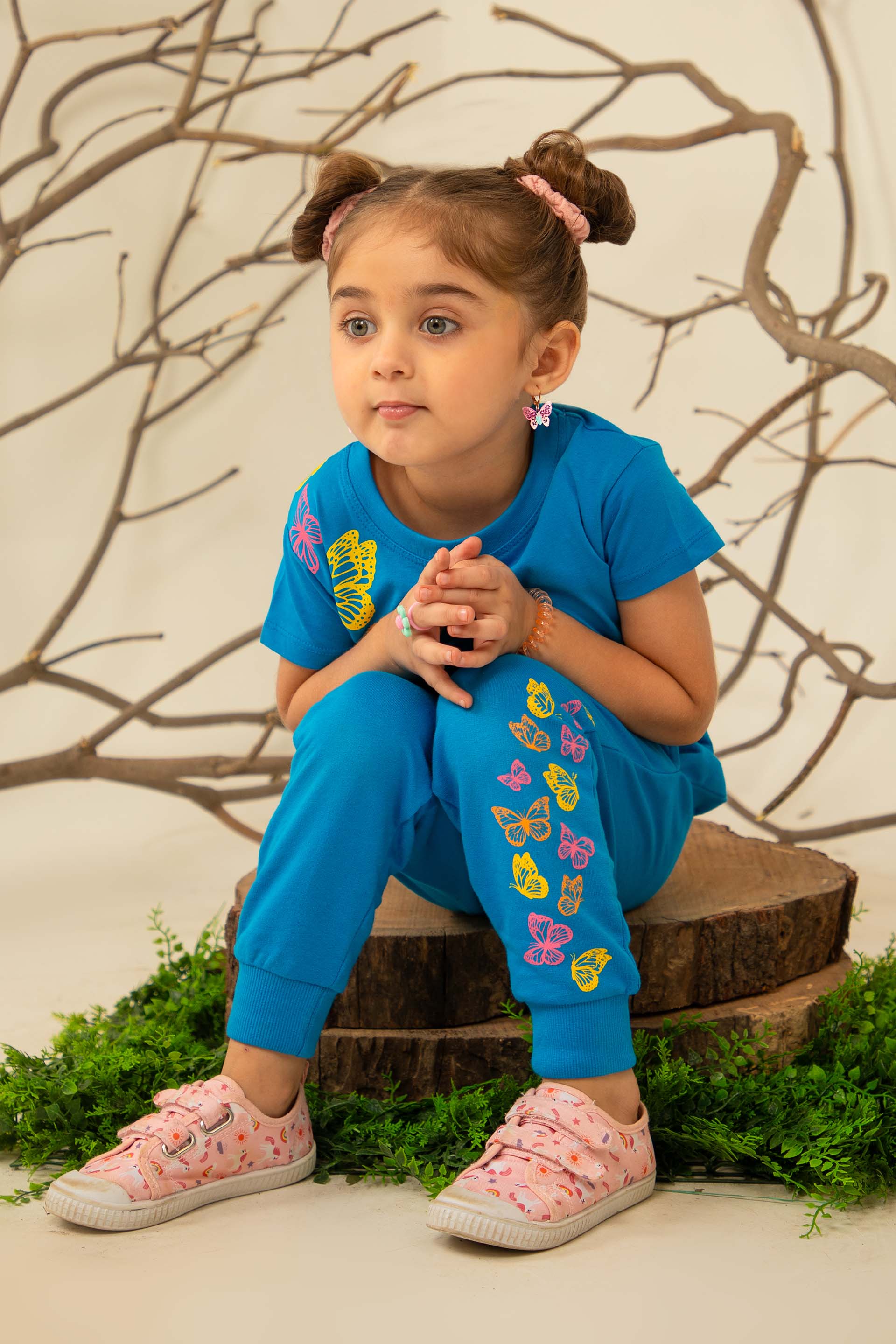 Butterfly Trackpants Blue - Image 3