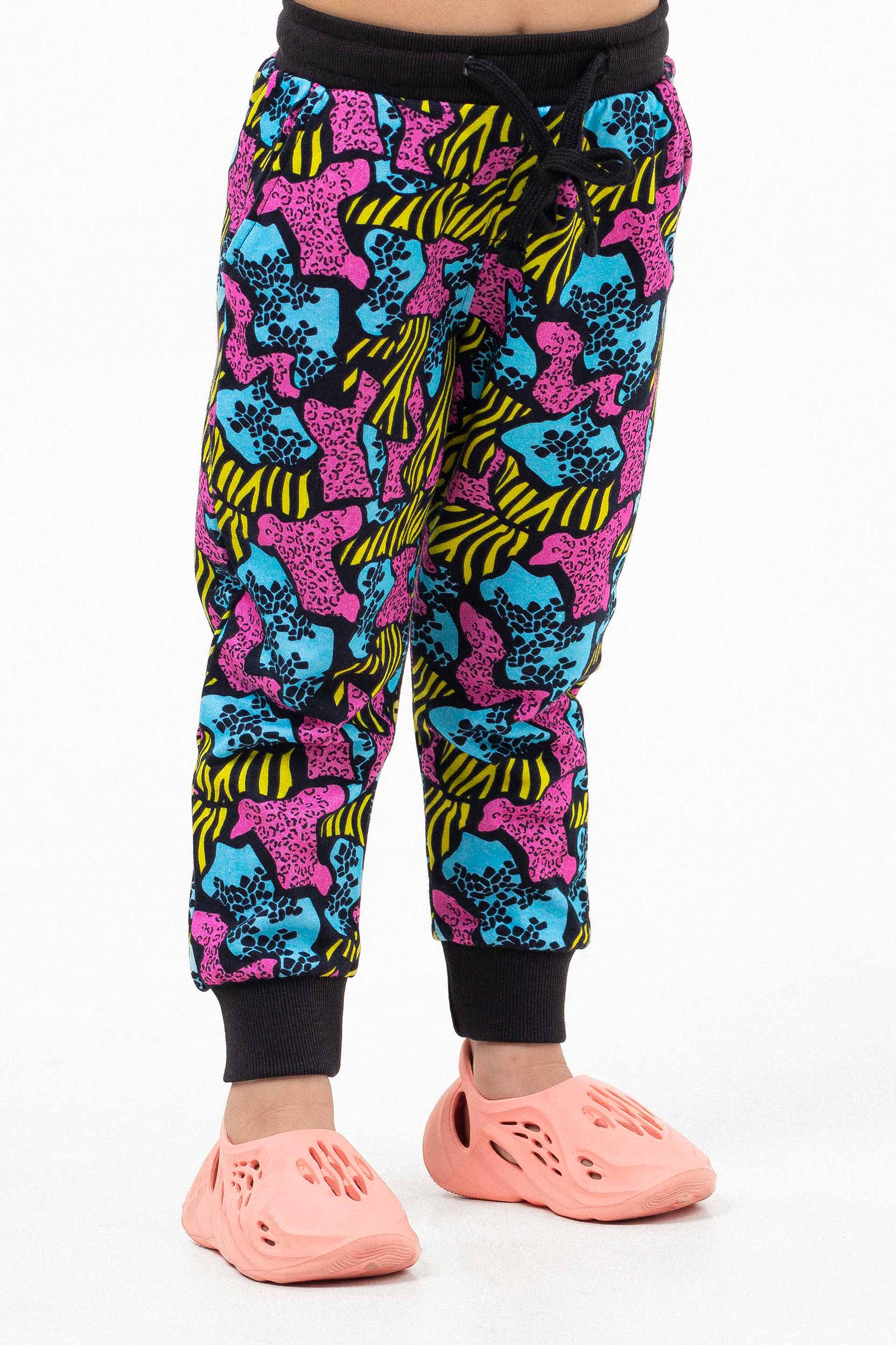 Printed Track Pants Multi - Image 3