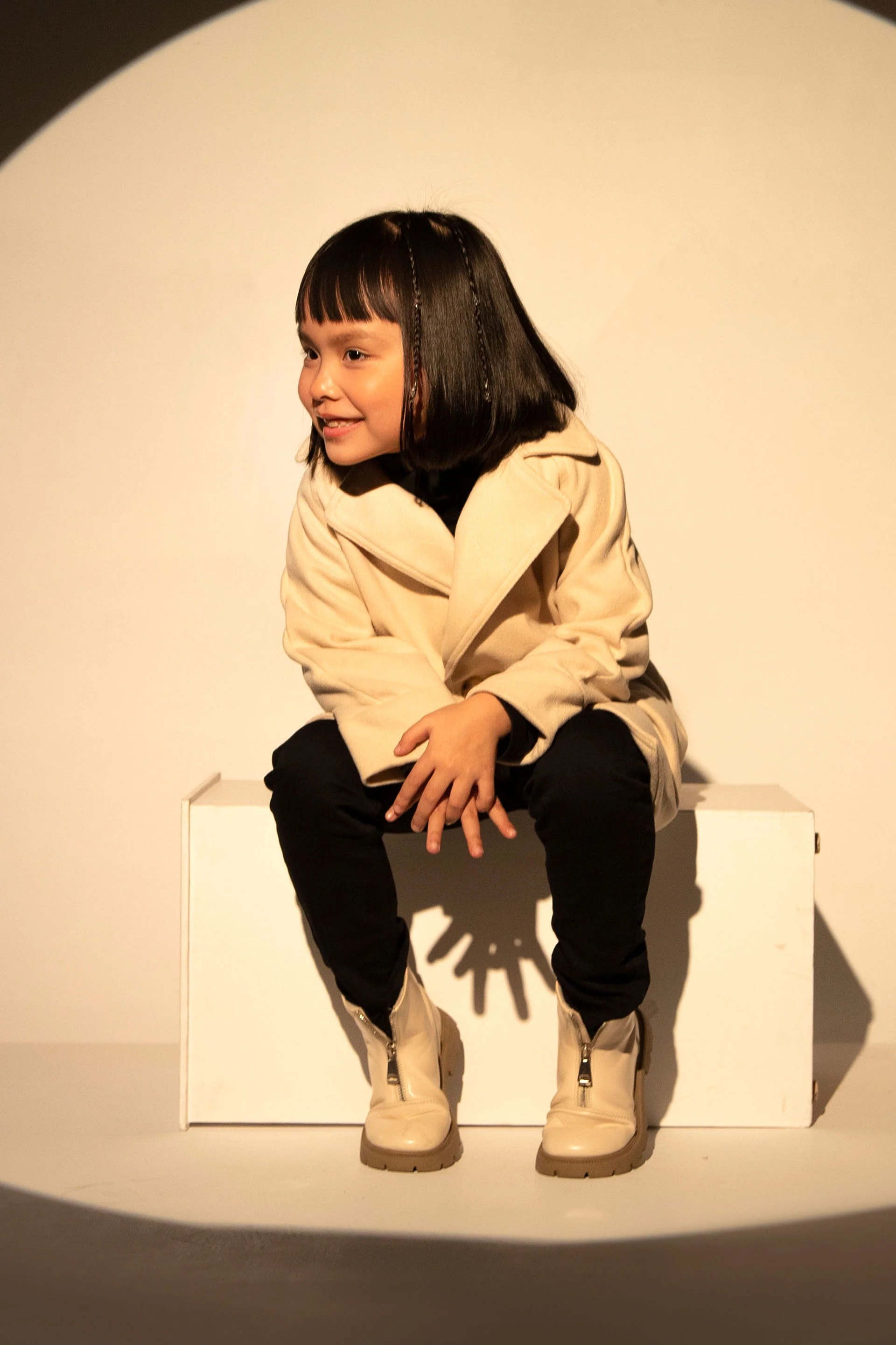 Long Coat Beige - Image 4