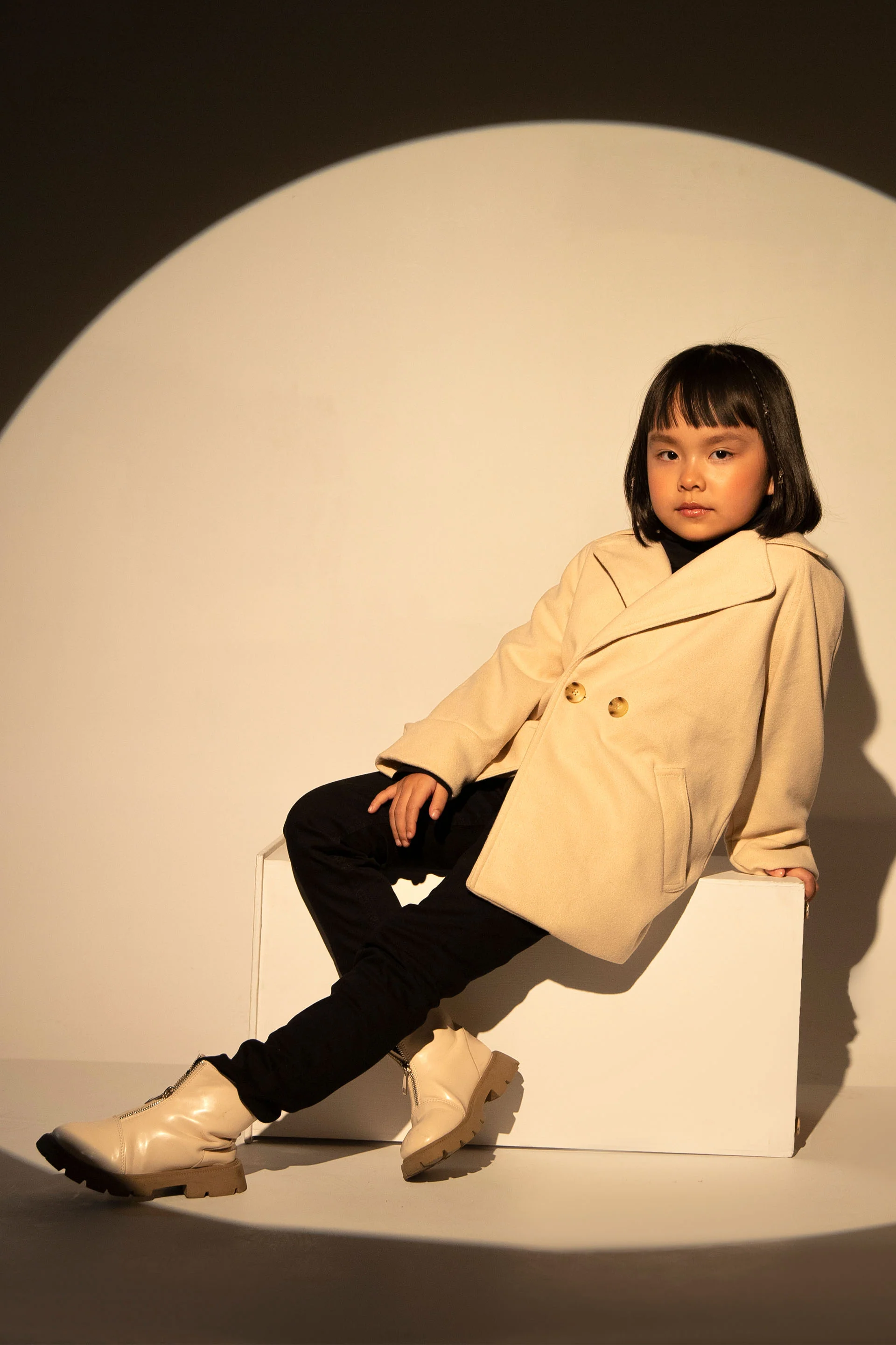 Long Coat Beige - Image 5