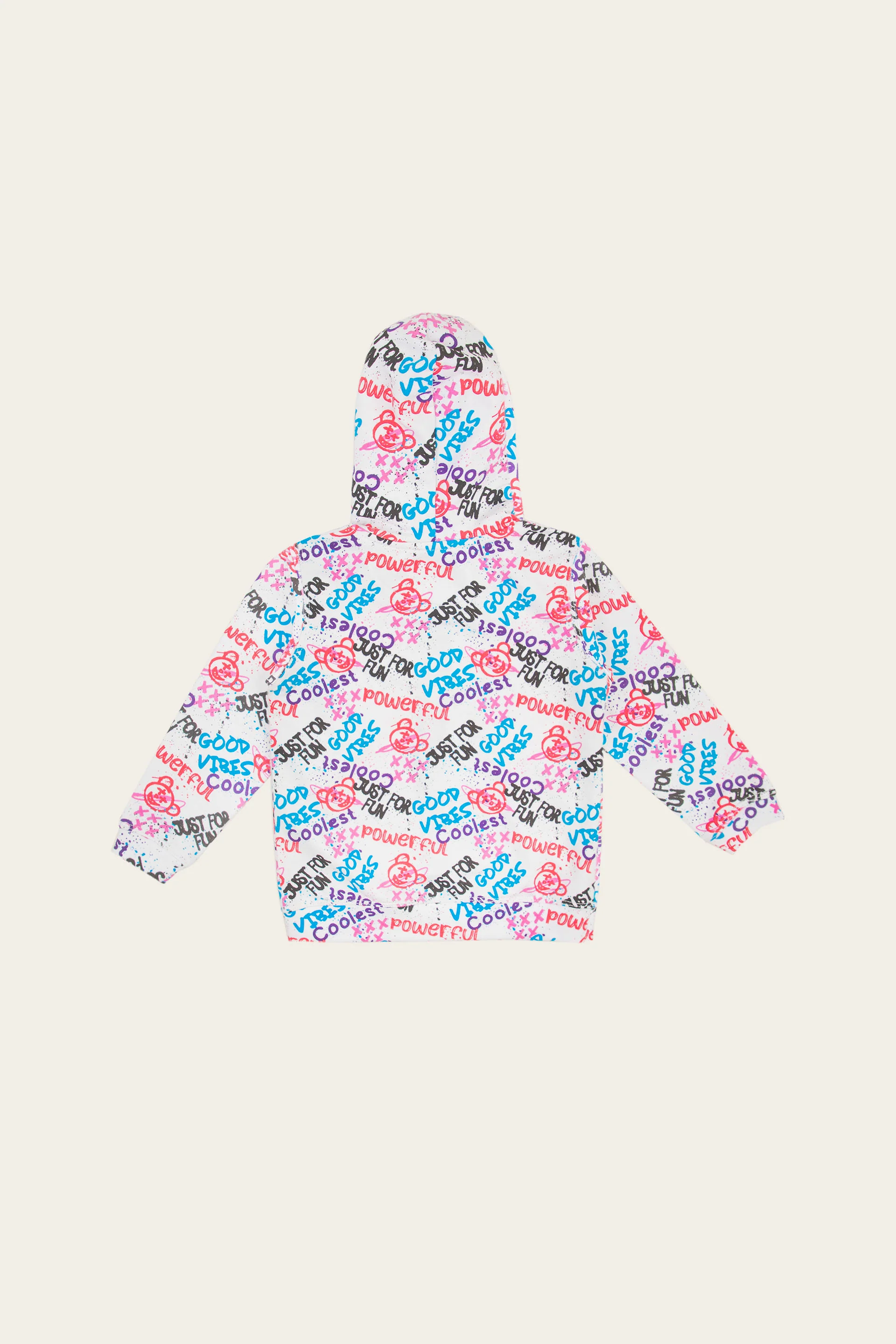 Graffiti Zipper Hoodie Multi - Image 6