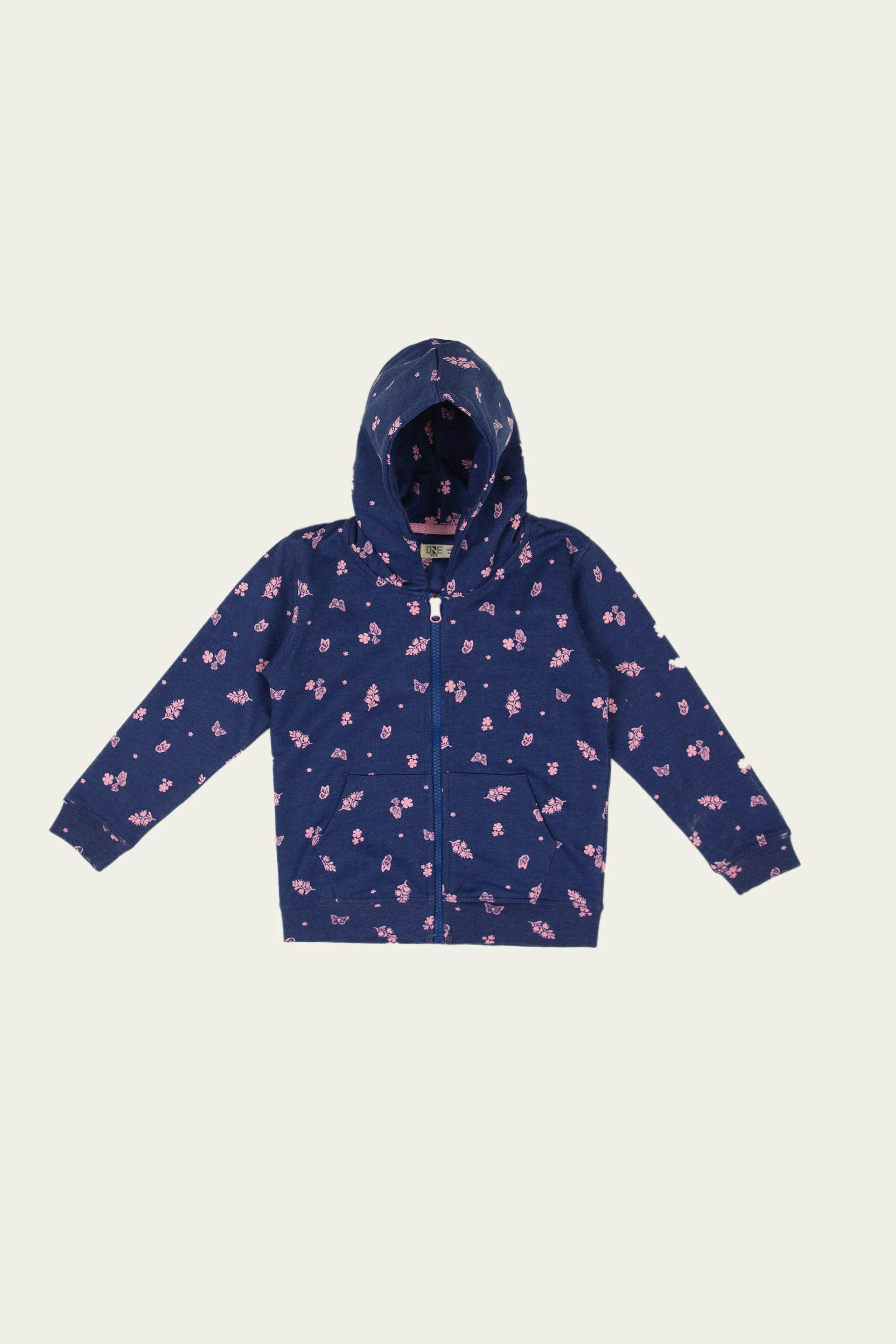 Sporty Zipper Hoodie Navy - Image 5