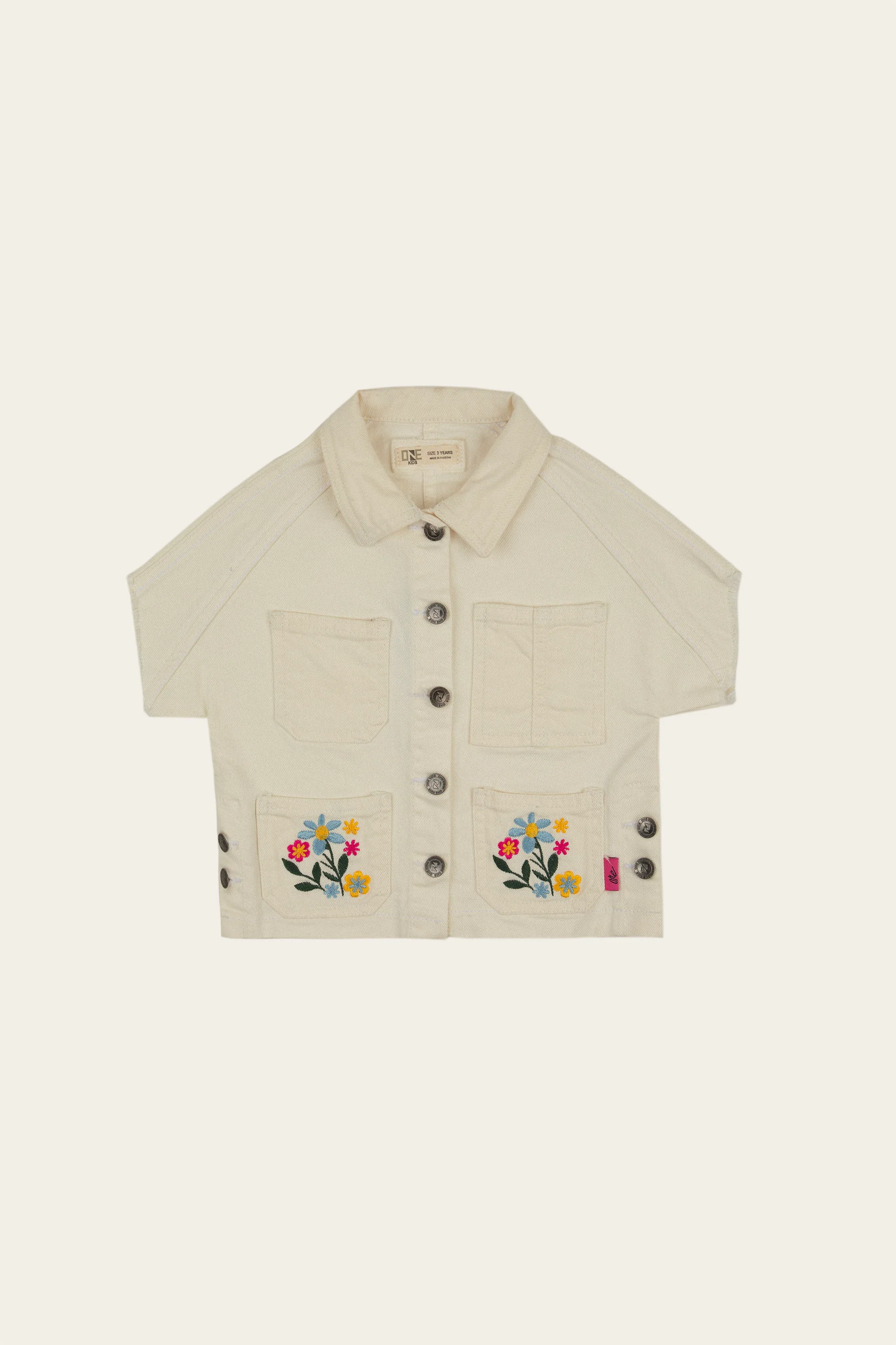 Sleeveless Jacket Off White - Image 4