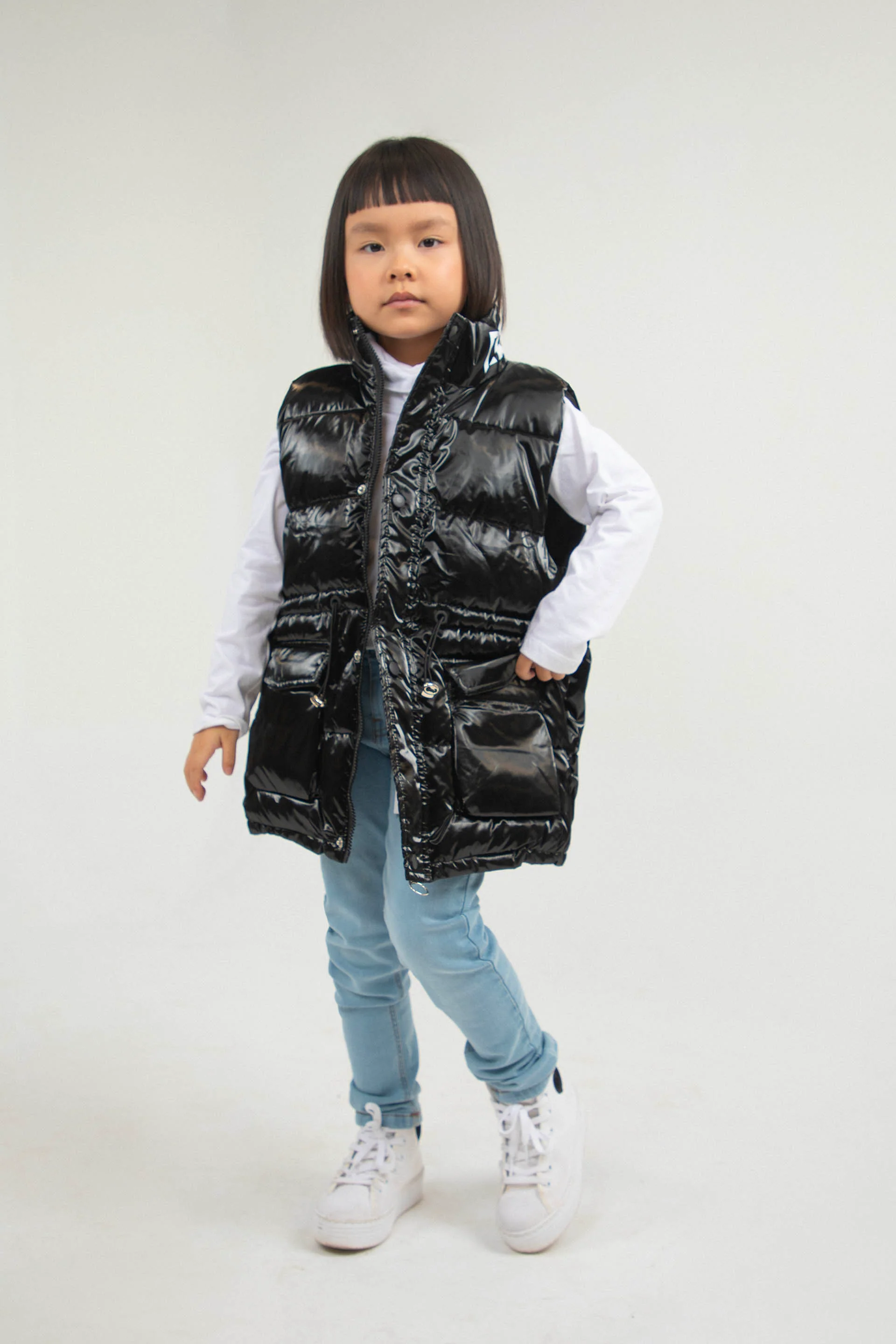 Sleeveless Puffer Black - Image 3