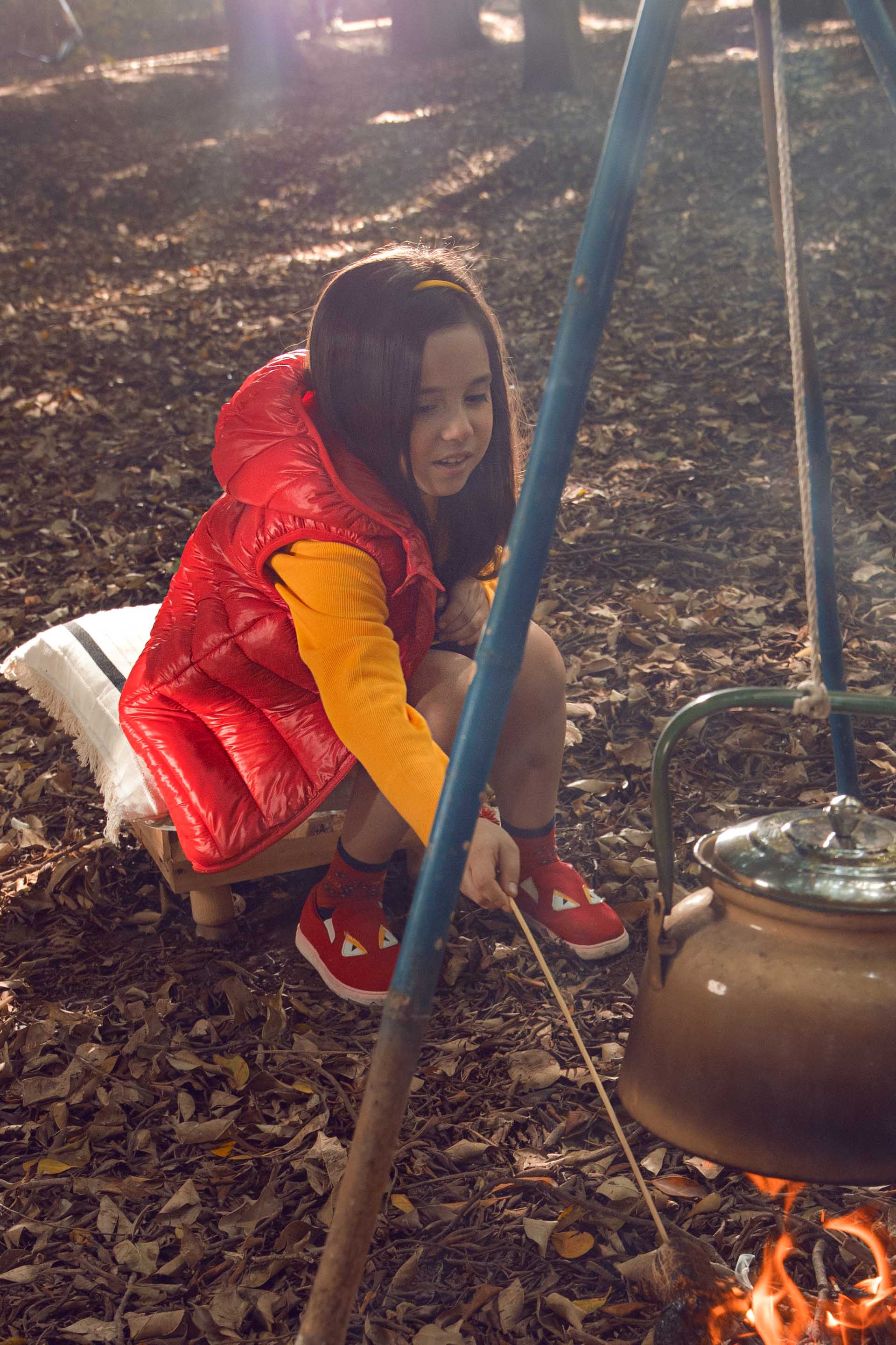 Sleeveless Puffer Red - Image 5