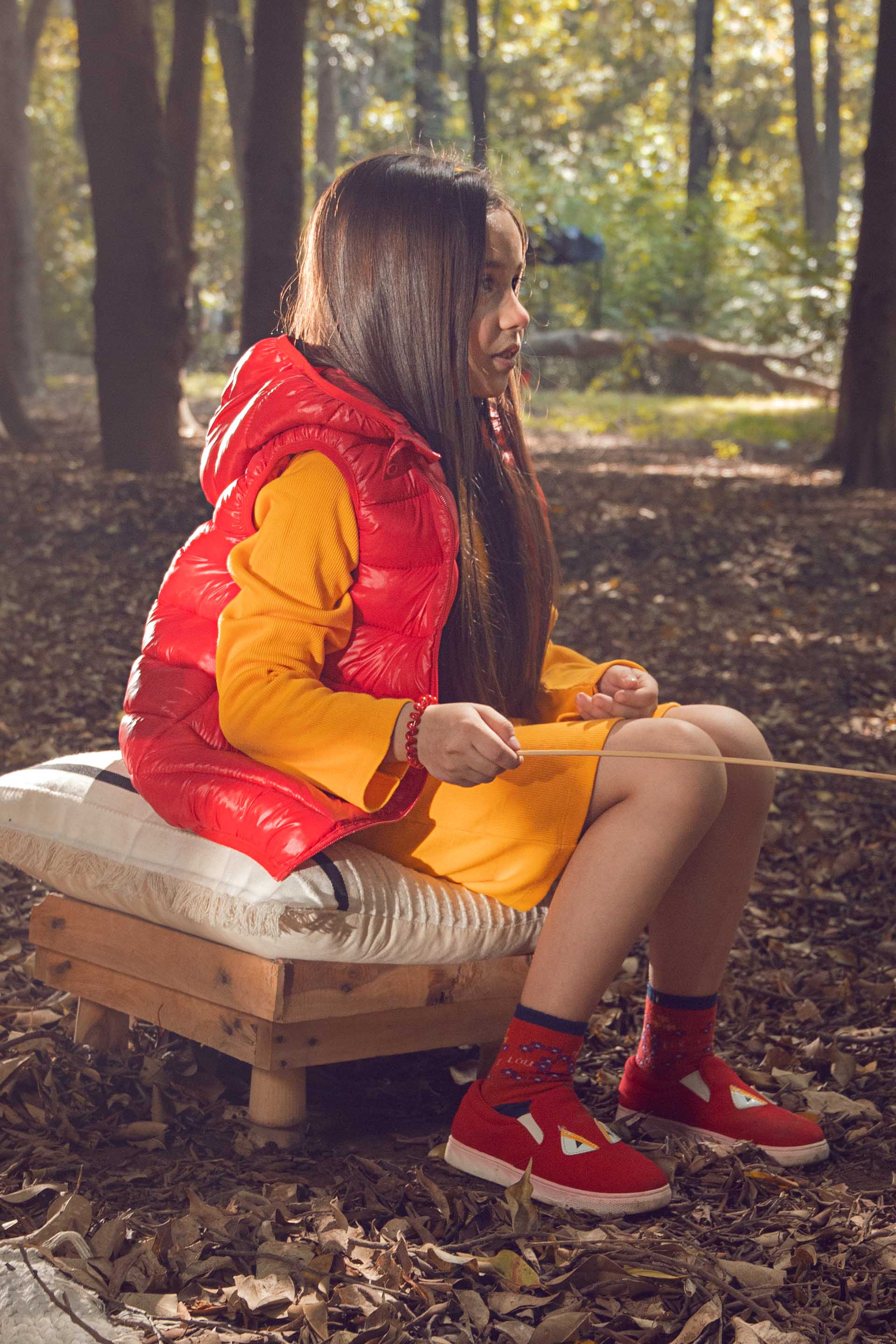 Sleeveless Puffer Red - Image 6