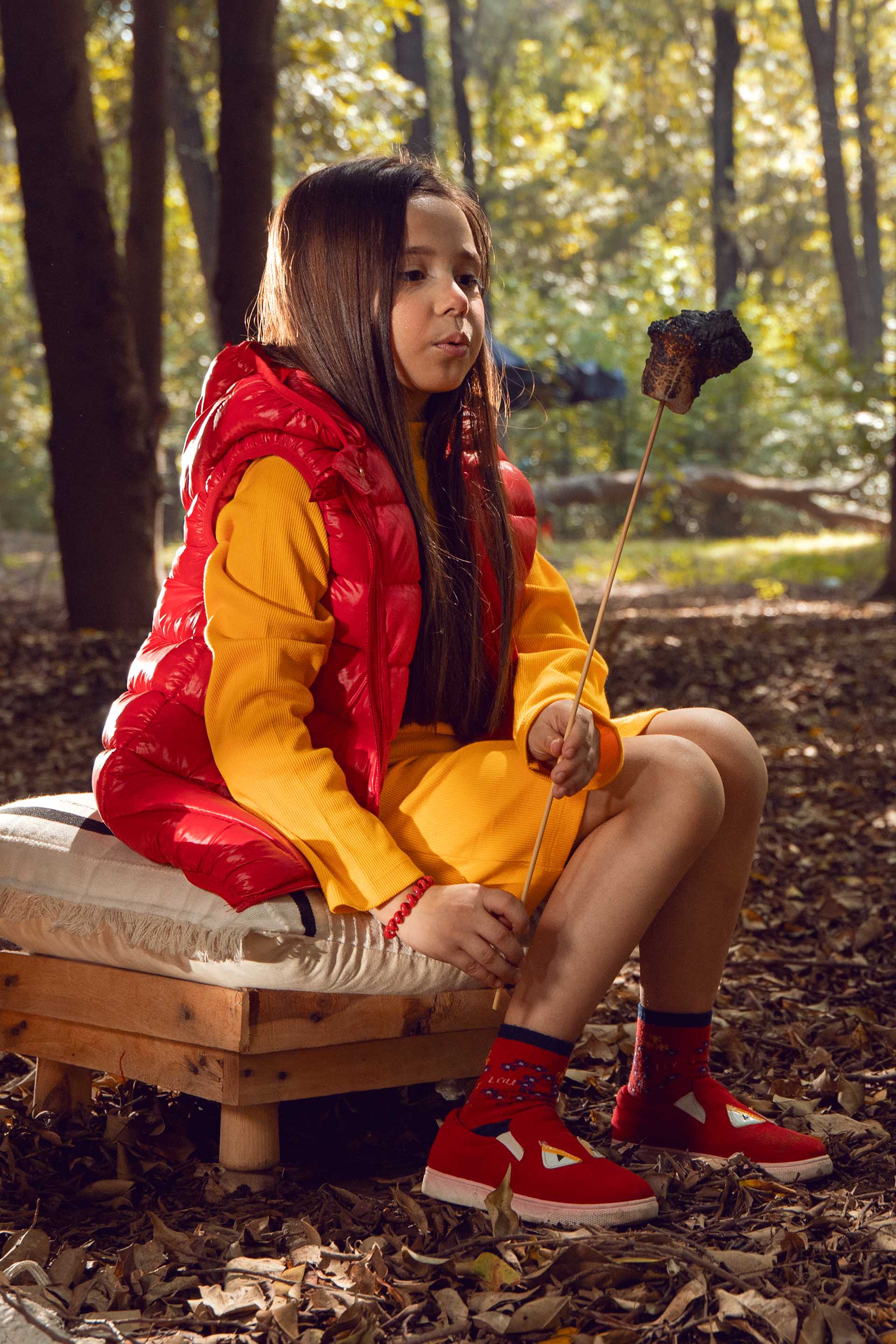 Sleeveless Puffer Red - Image 7