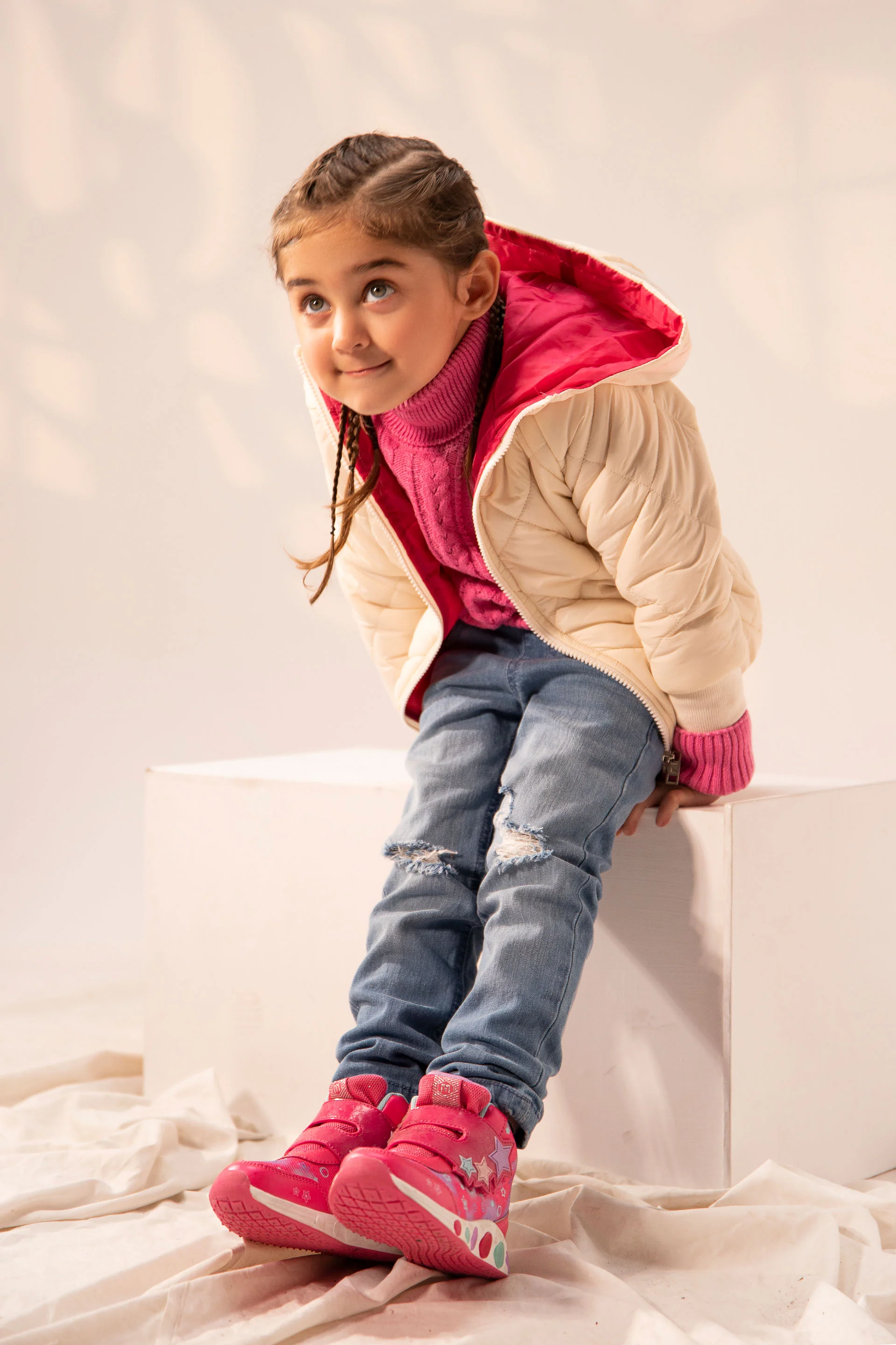 Hooded Puffer Pink - Image 4