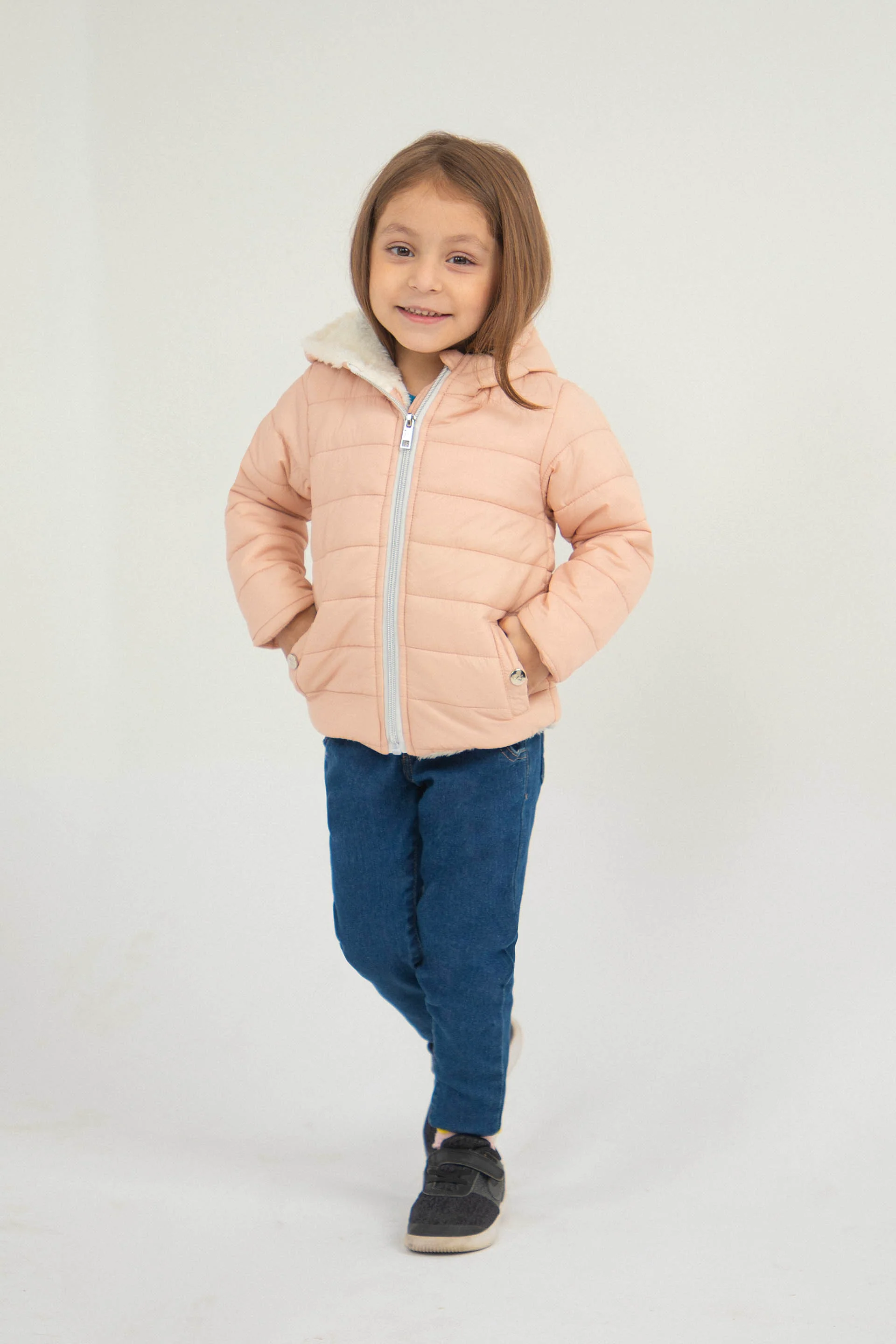 Hooded Puffer Pink - Image 2