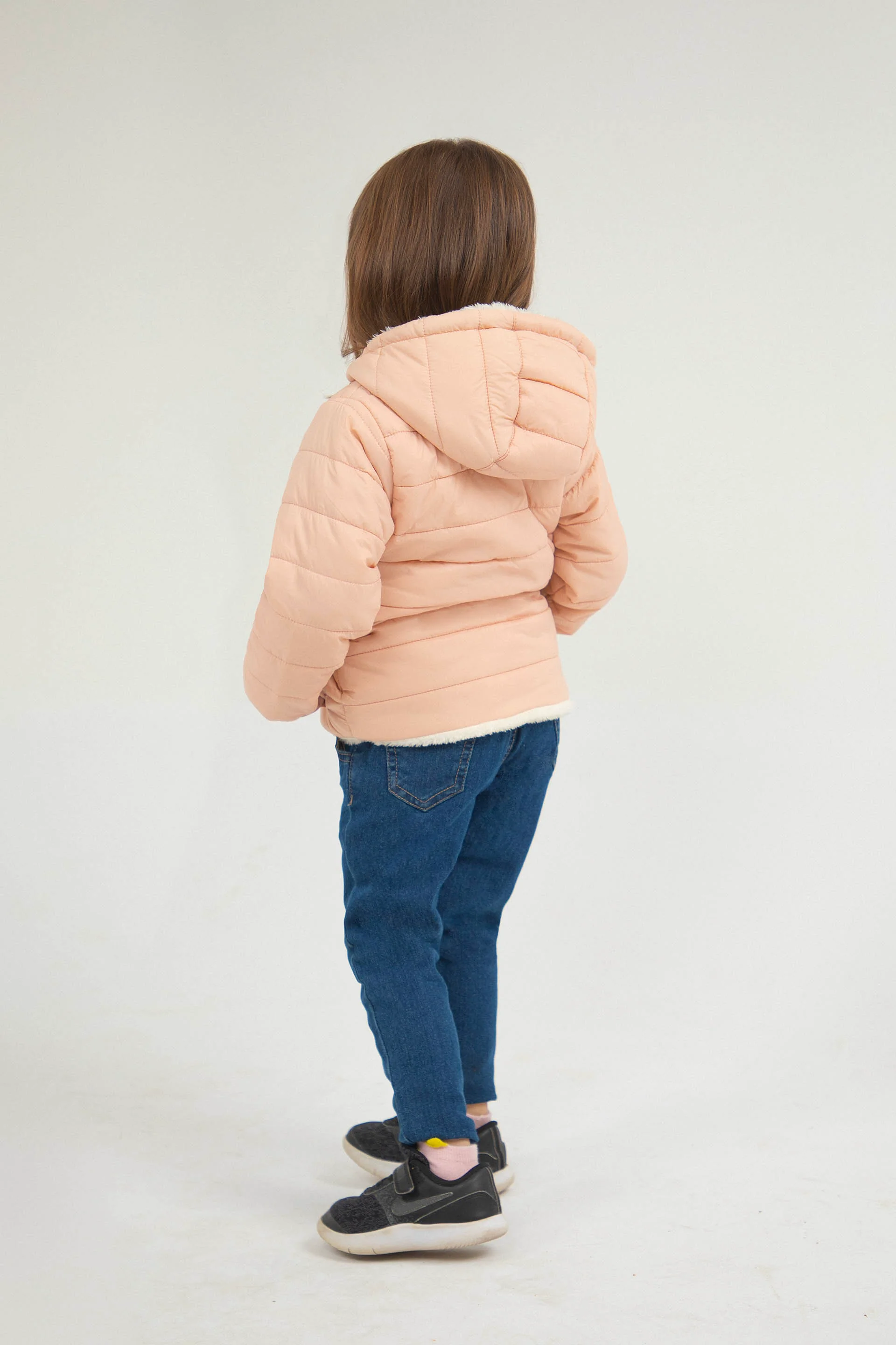 Hooded Puffer Pink - Image 3
