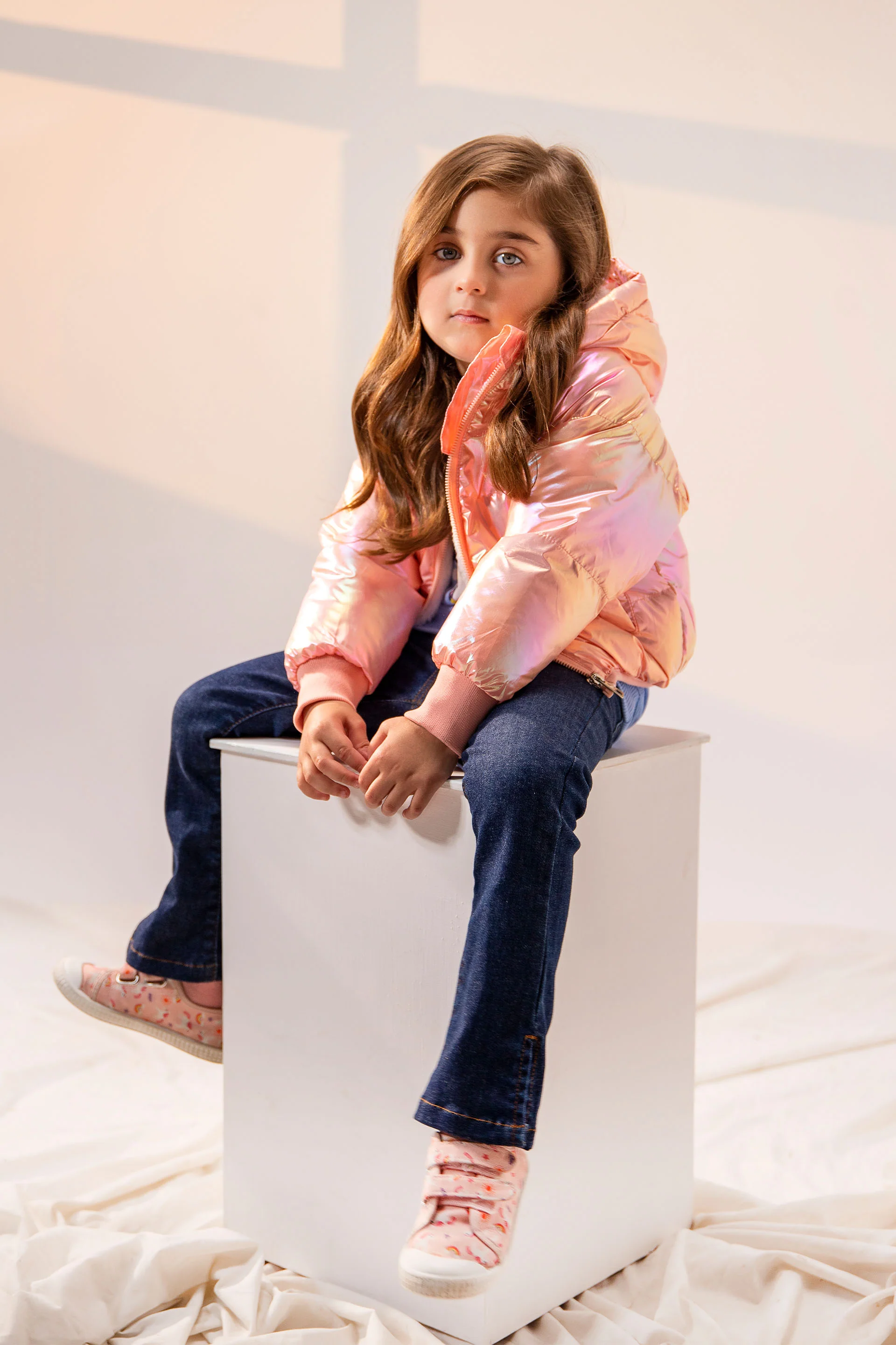 Hooded Puffer Pink - Image 2