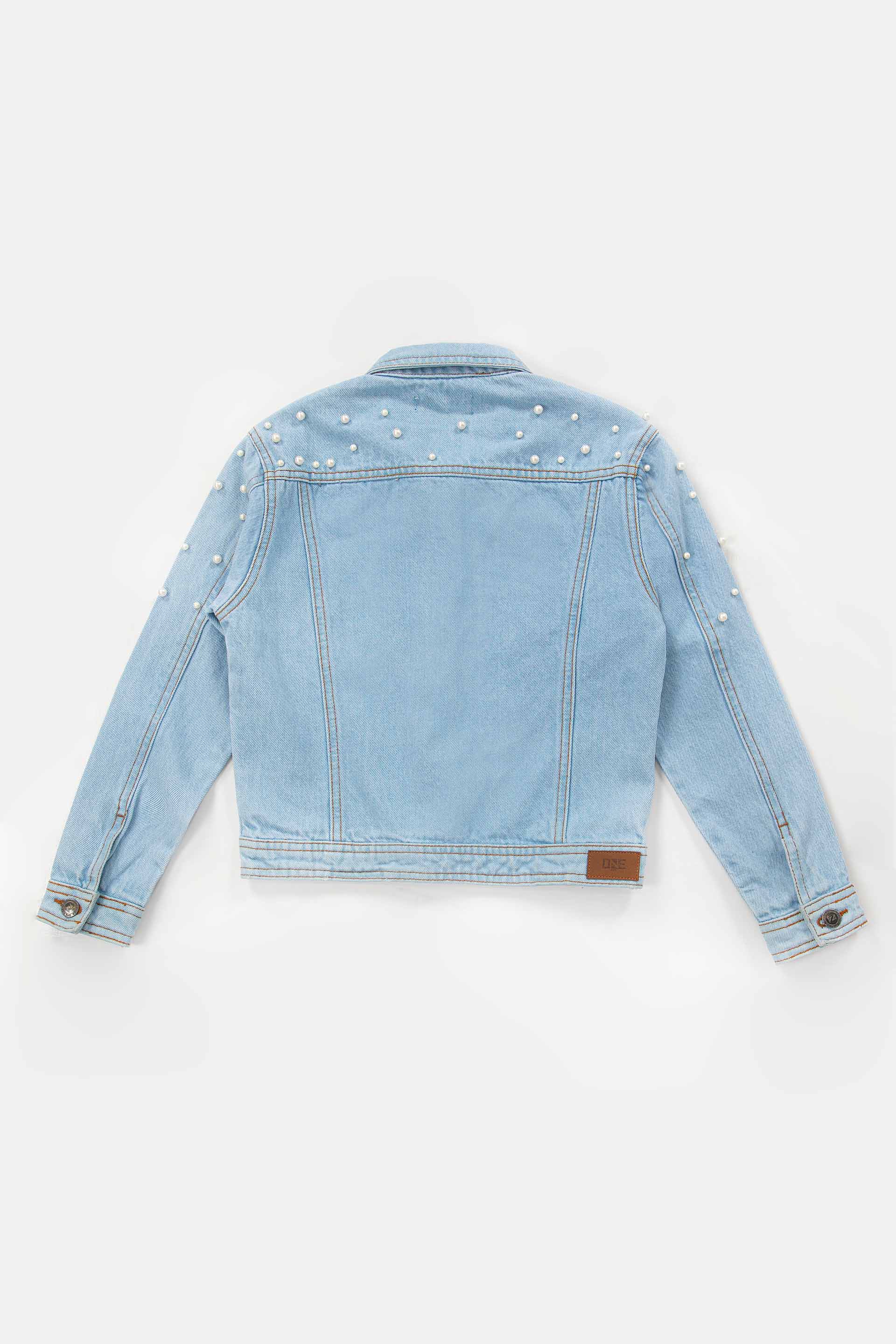 Cropped Pearl Jacket - Image 3